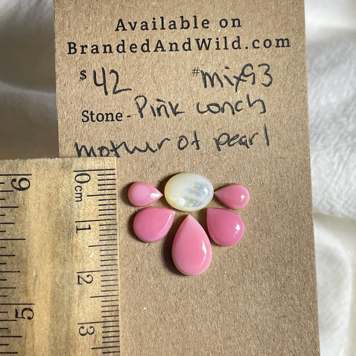 Mother of Pearl / Kingman Cabochon - MIX93