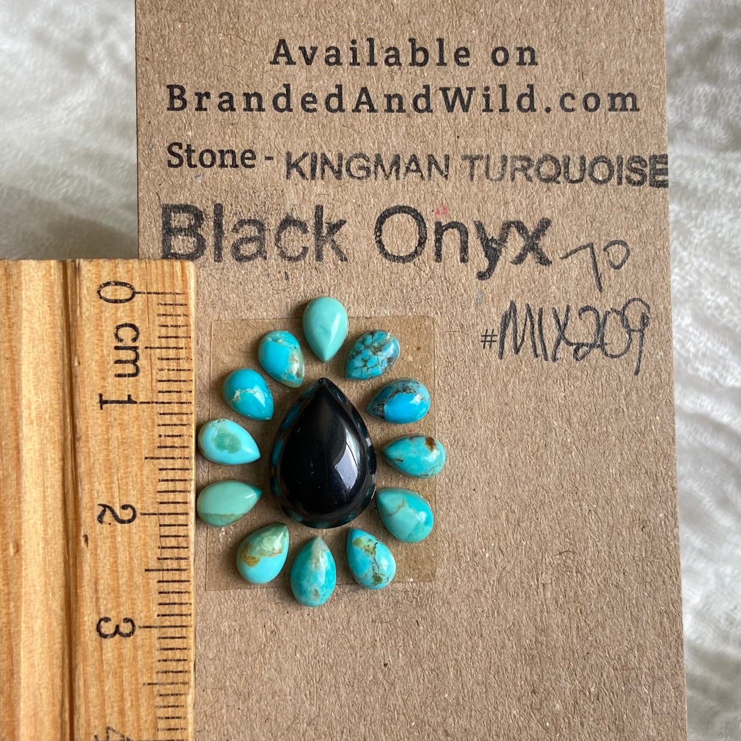 Kingman / Black Onyx Cabochon - Mix209 0C193F20-6B0C-4F50-910D-527006AF32B0 Brandedandwild.com