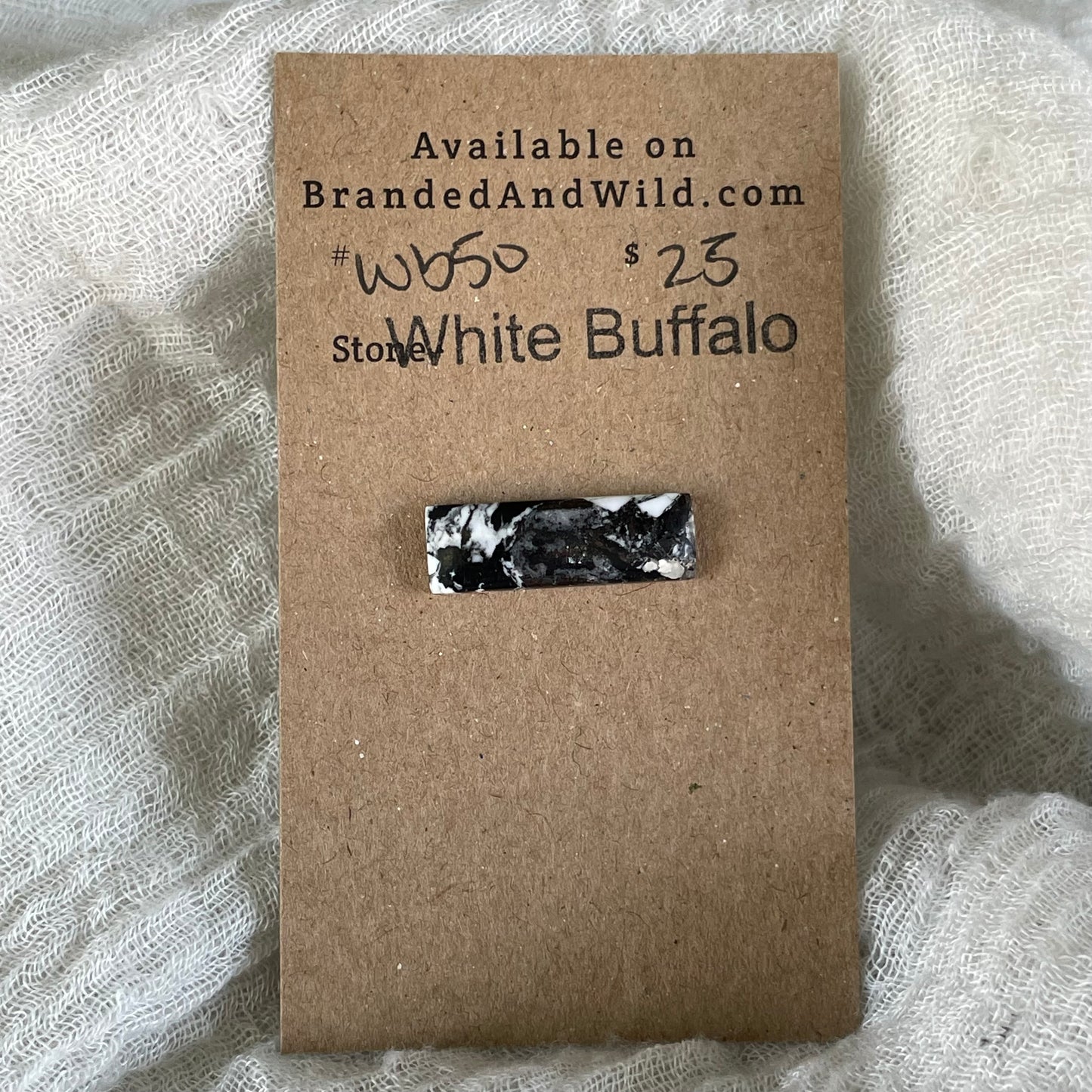 White Buffalo Cabochon - WB50