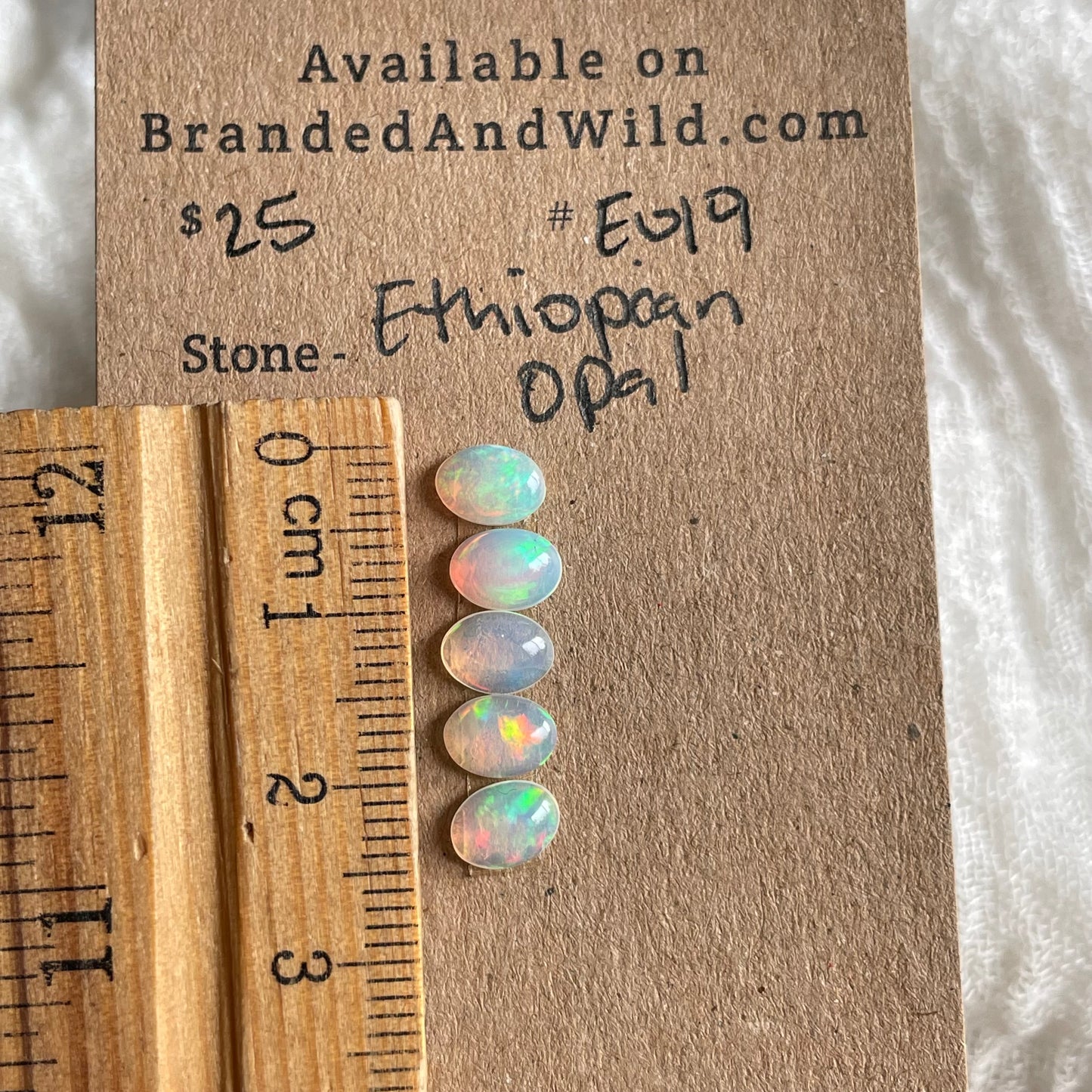 Ethiopian Opal Cabochon - E019 0C334B89-1583-4ABB-8013-CD34A8C9EDC3 Brandedandwild.com