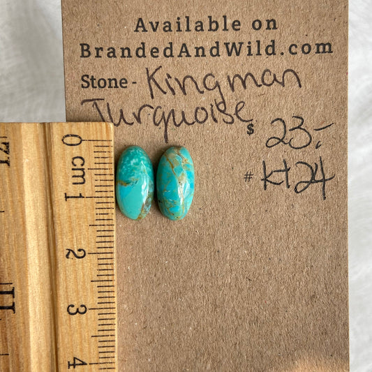 Kingman Turquoise (composite) Cabochon - KT24