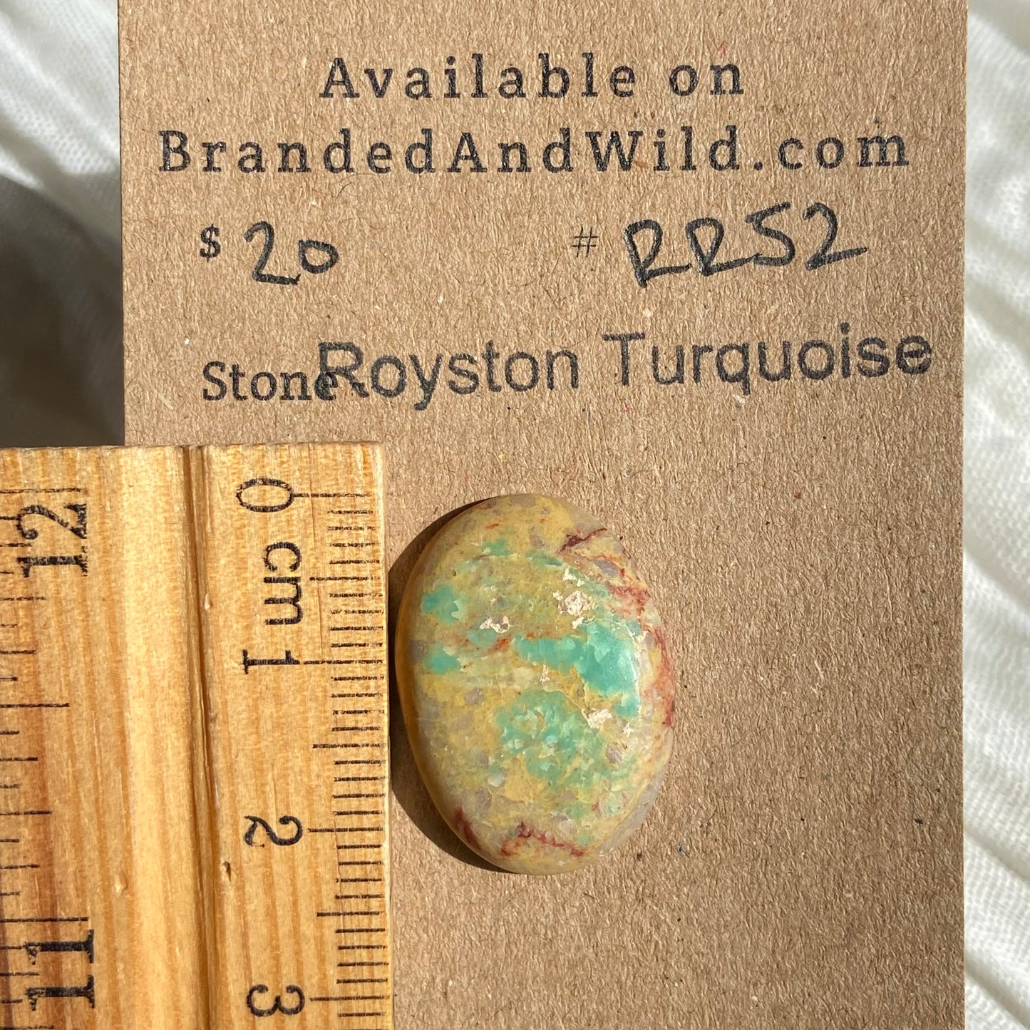Royston Ribbon Turquoise Cabochon RR52 0C3E5CA2-562E-43B1-87E3-CC9E0D23B61C Brandedandwild.com