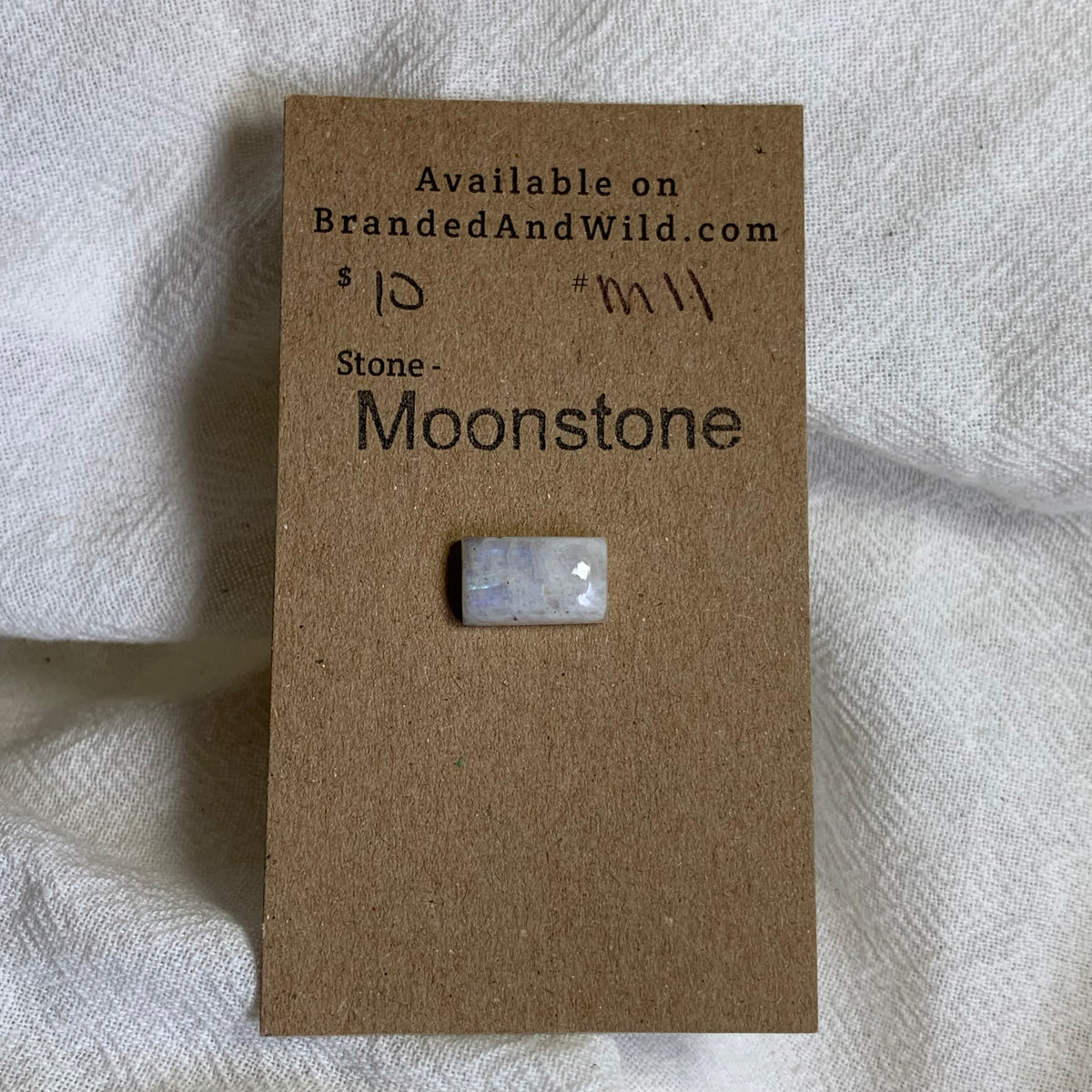 Moonstone Cabochon - MS11 0C549F4B-5E31-4C37-B8FD-A035D22080F8 Brandedandwild.com