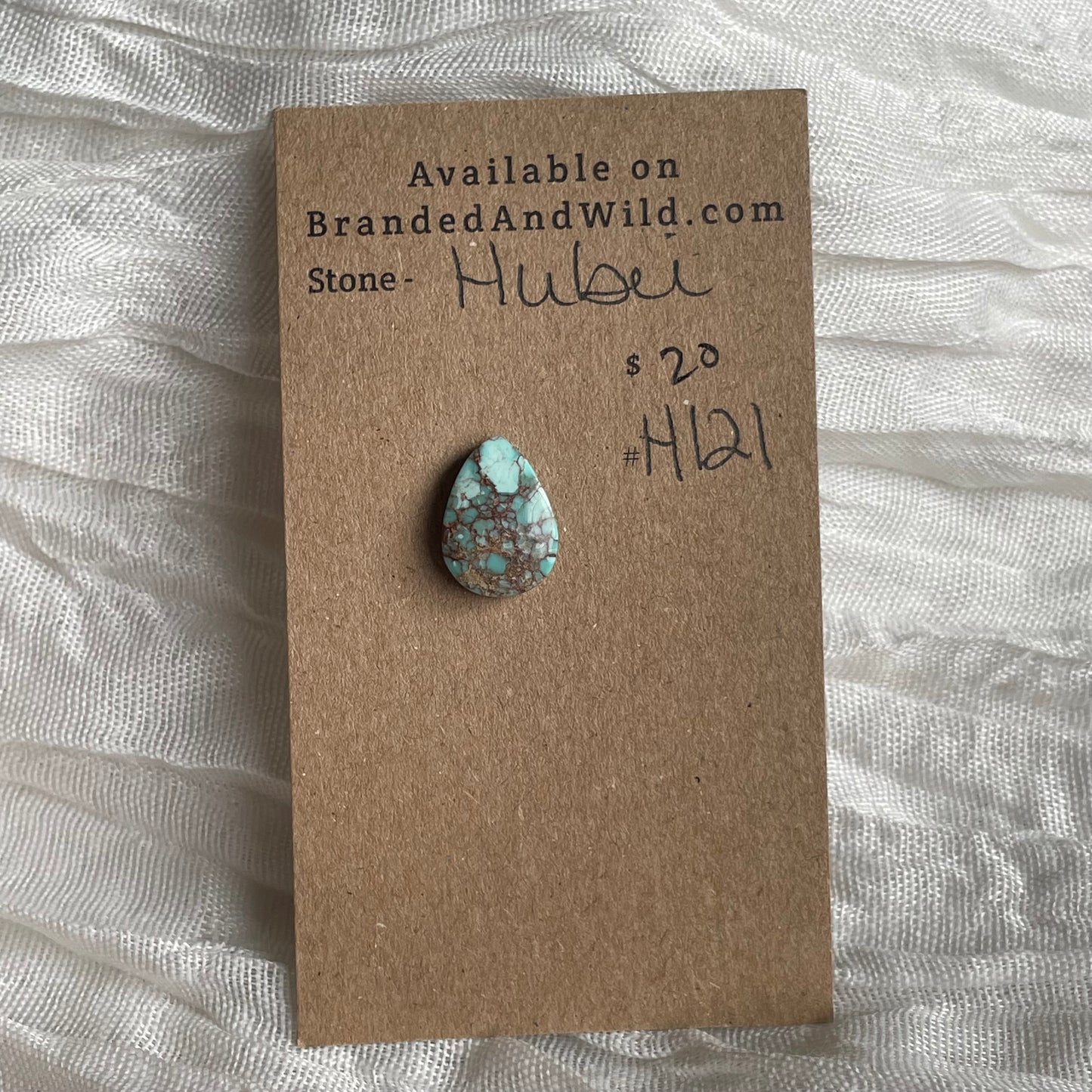 Hubei Turquoise Cabochon - H121 0C705E8A-4F9C-48DF-8099-C2484278C64A Brandedandwild.com