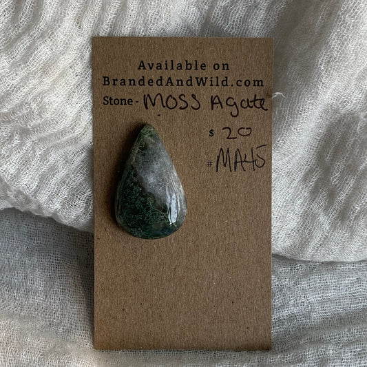 Moss Agate Cabochon - MA45