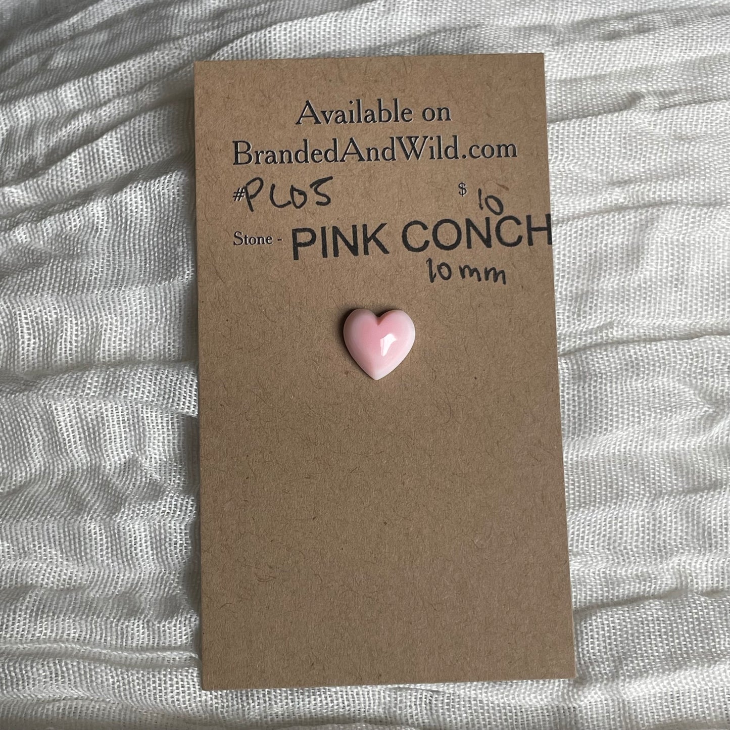Pink Conch Cabochon - PC05 0CBCA922-D2AB-4533-BE96-6719B27FAA23 Brandedandwild.com