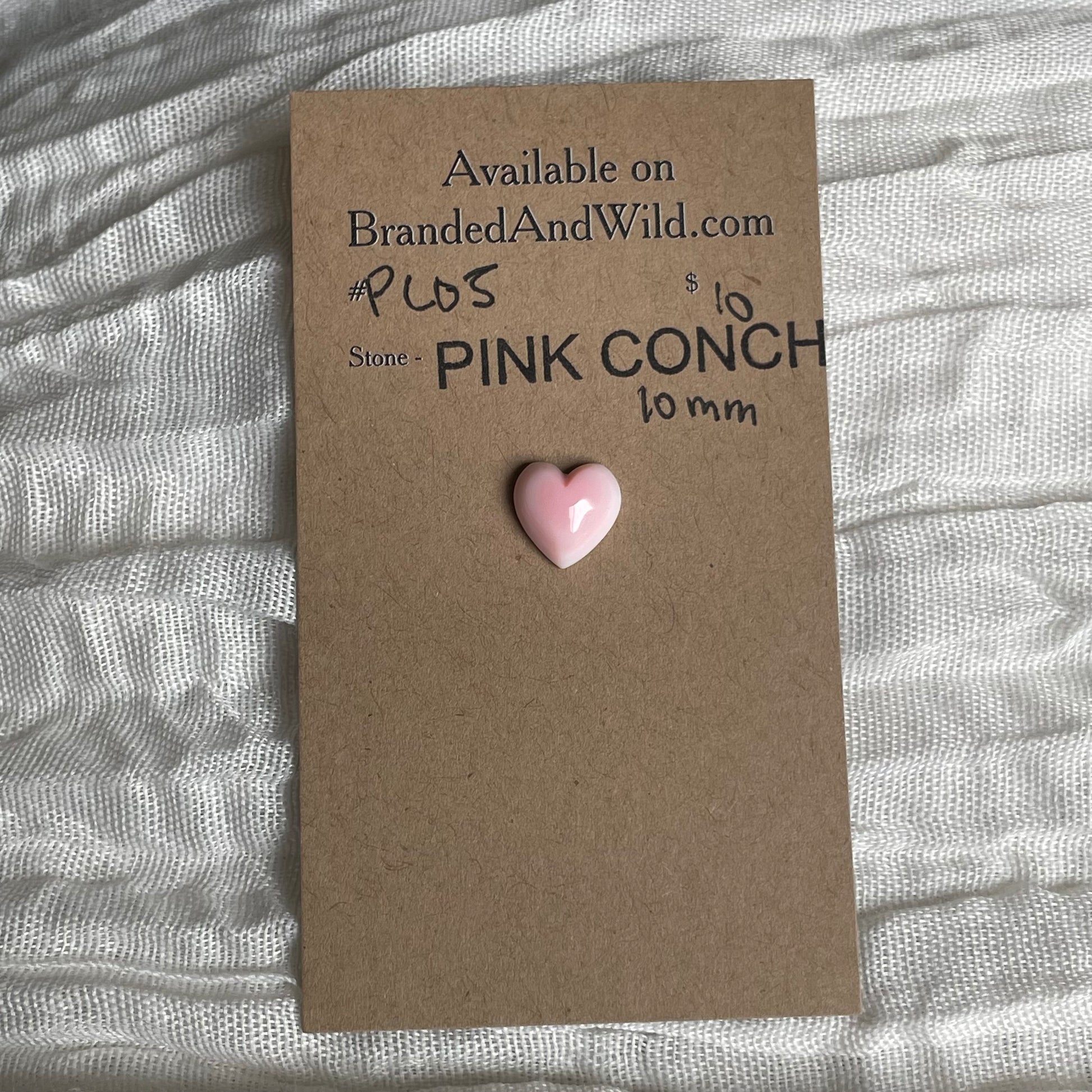 Pink Conch Cabochon - PC05 0CBCA922-D2AB-4533-BE96-6719B27FAA23 Brandedandwild.com