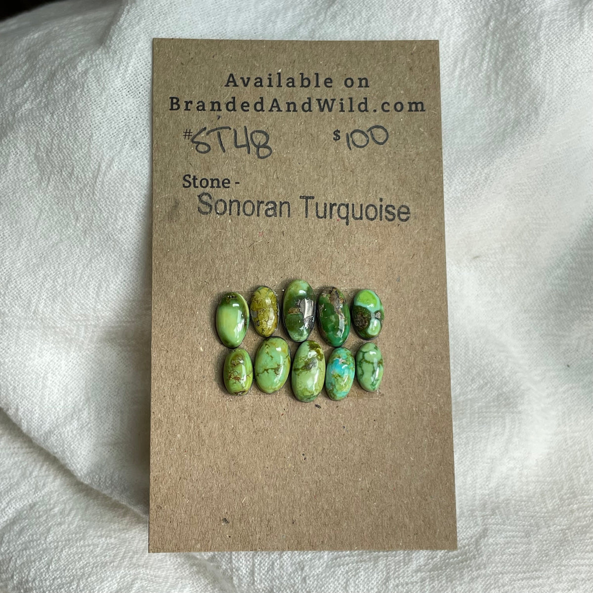 Sonoran Turquoise Cabochon - ST48 0CC9DFF9-33EA-4FFC-BFB4-10E32DE27CDF Brandedandwild.com