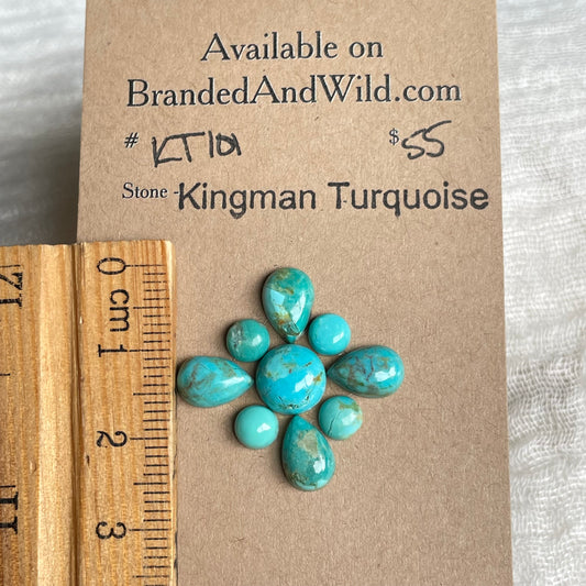 Kingman Turquoise Cabochon - Kt101 0CCF17E9-DB7A-485A-983B-482D93BDA8B7 Brandedandwild.com