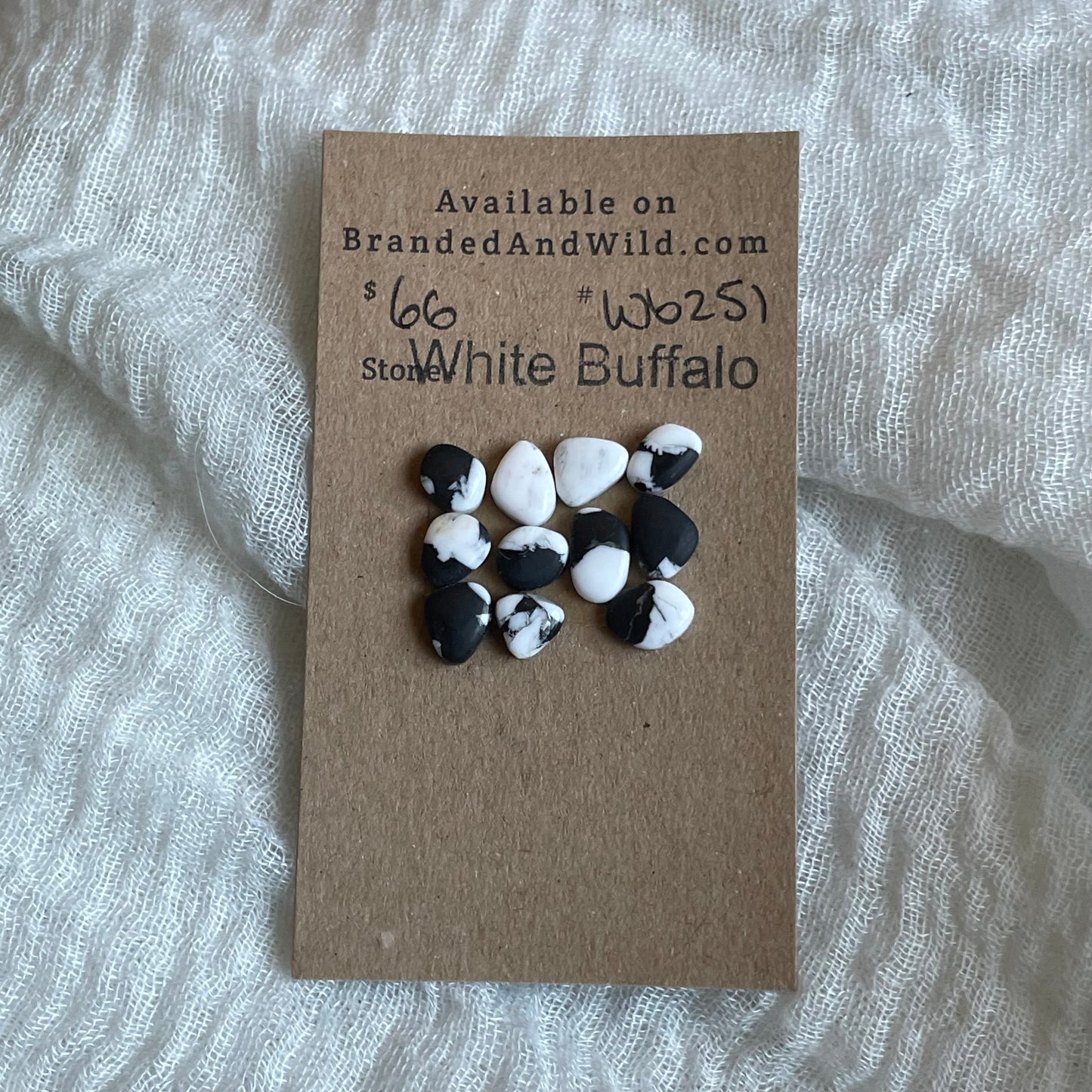 White Buffalo Cabochon - WB251