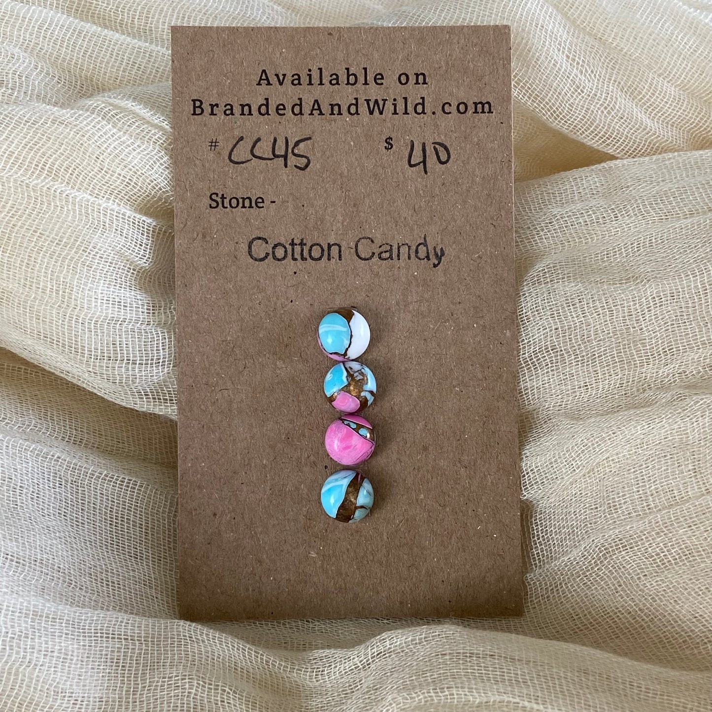 Cotton Candy Cabochon - CC45 0D20131C-BCF1-452A-BF95-51658A74AD6B Brandedandwild.com