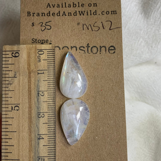 Moonstone Cabochon - MS12 0D2AD0E3-38DA-4DDB-B66F-C98EDEADE857 Brandedandwild.com