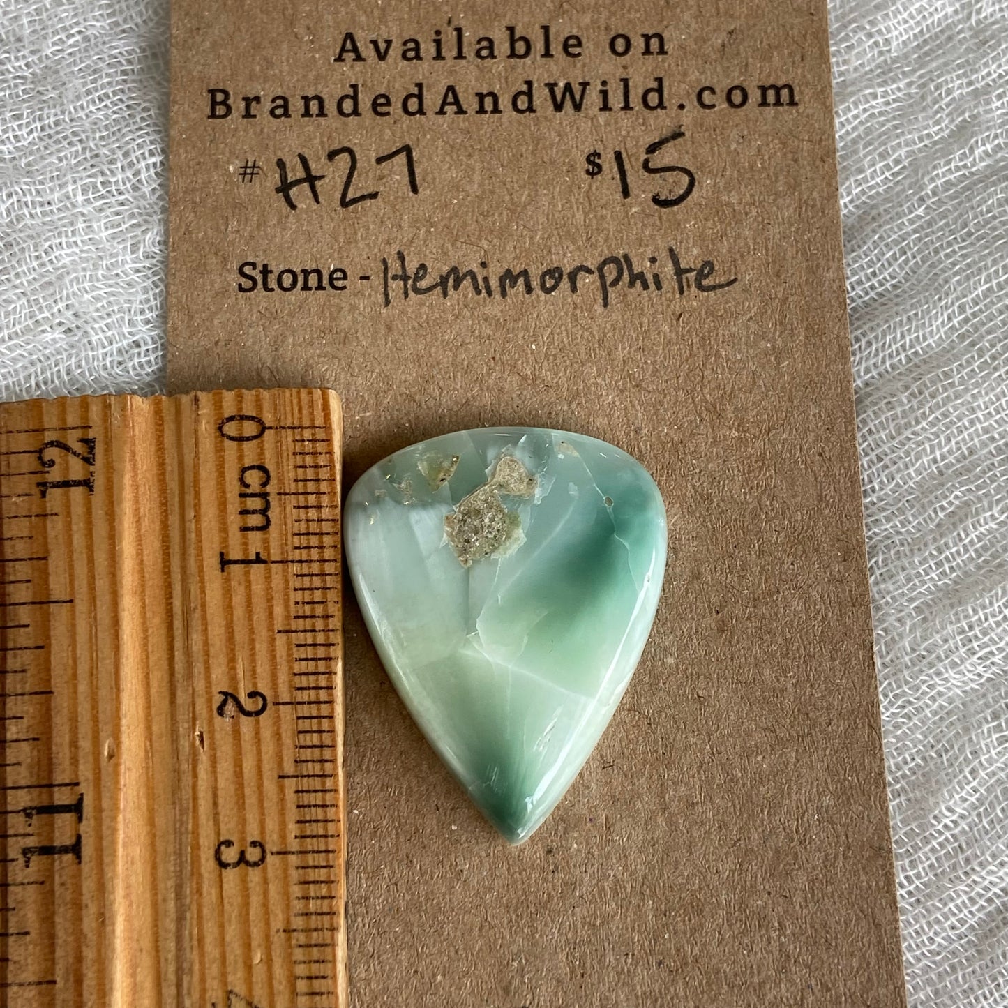 Hemimorite Cabochon - H27