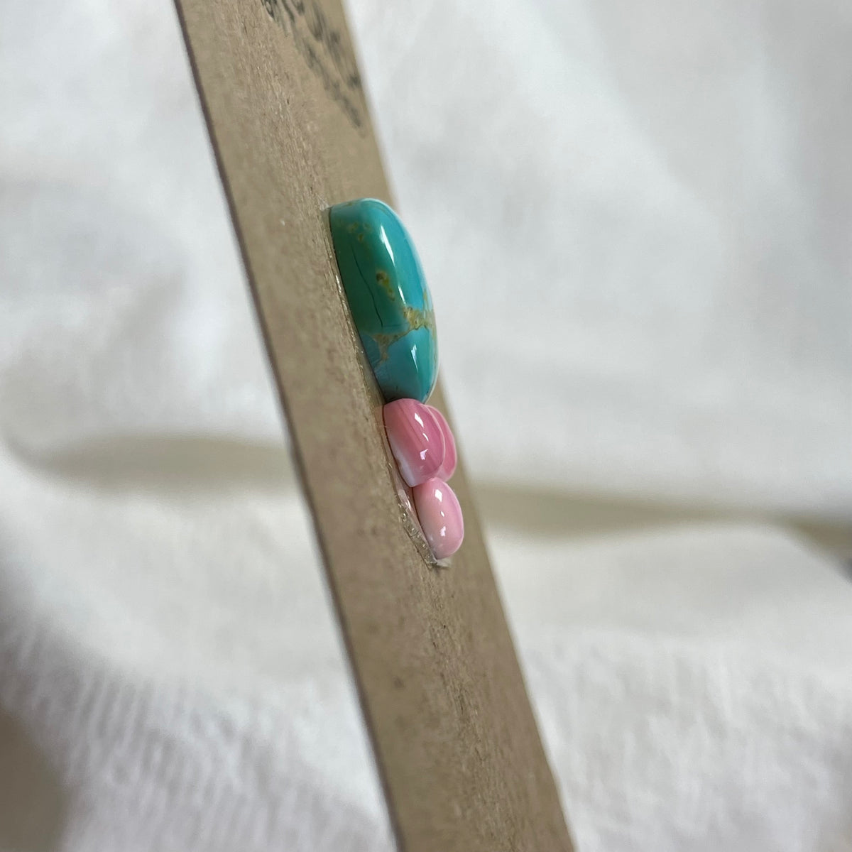 Pink Conch / Kingman Turquoise Cabochon - PK22 0D307014-FC15-4692-A8D5-375E7CB2B811 Brandedandwild.com