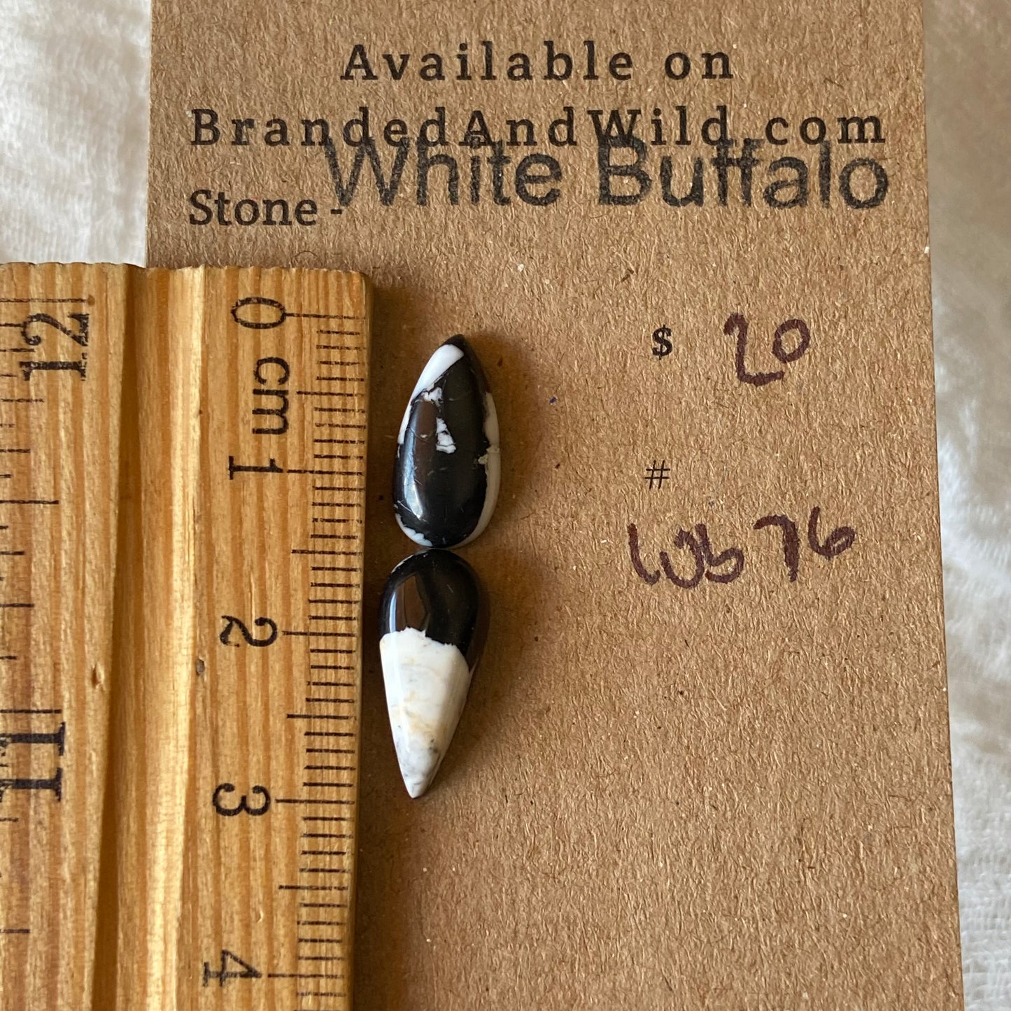 White Buffalo Cabochon - WB76