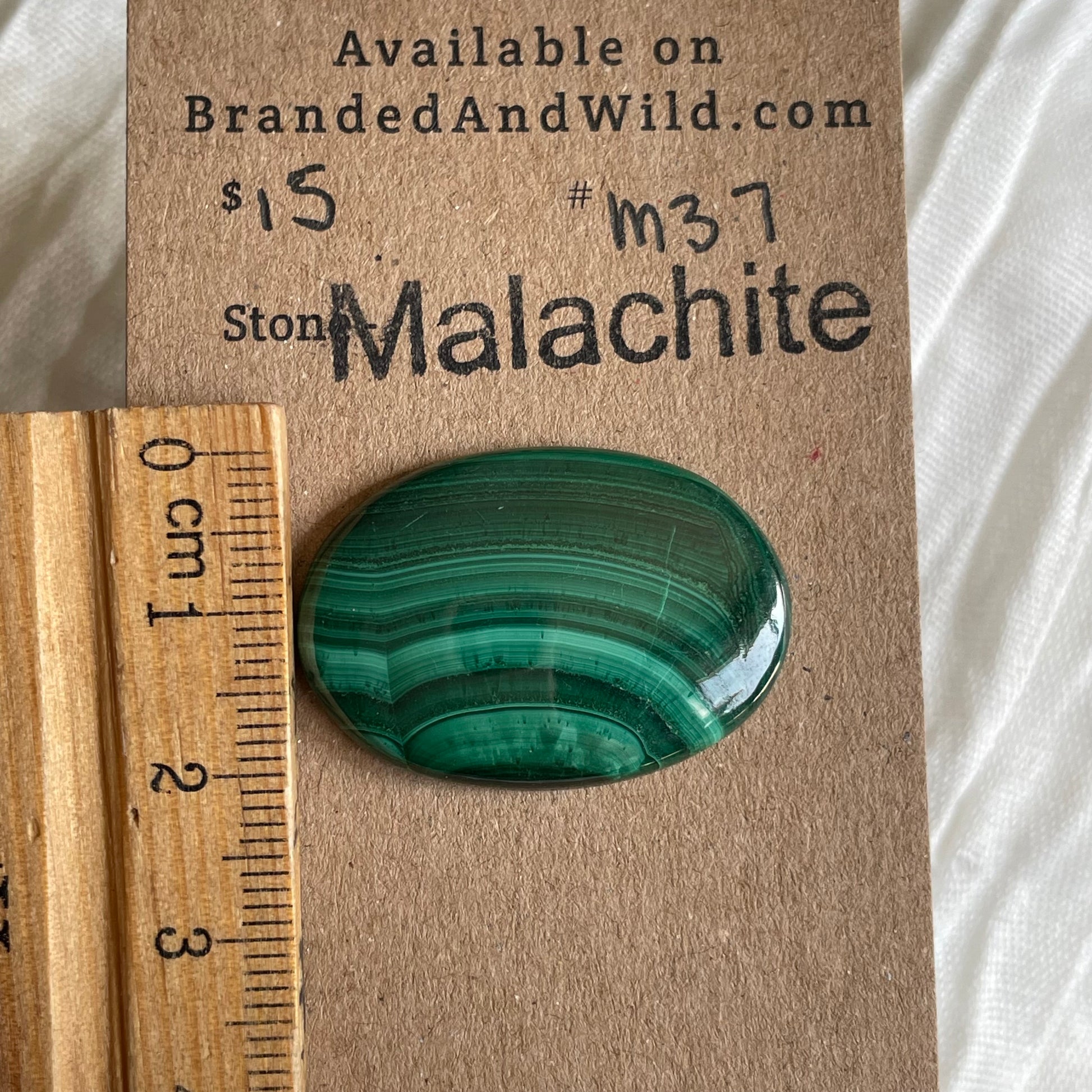 Malachite Cabochon - M37 0D4A536A-4D19-455F-9205-B16F28410BB0 Brandedandwild.com