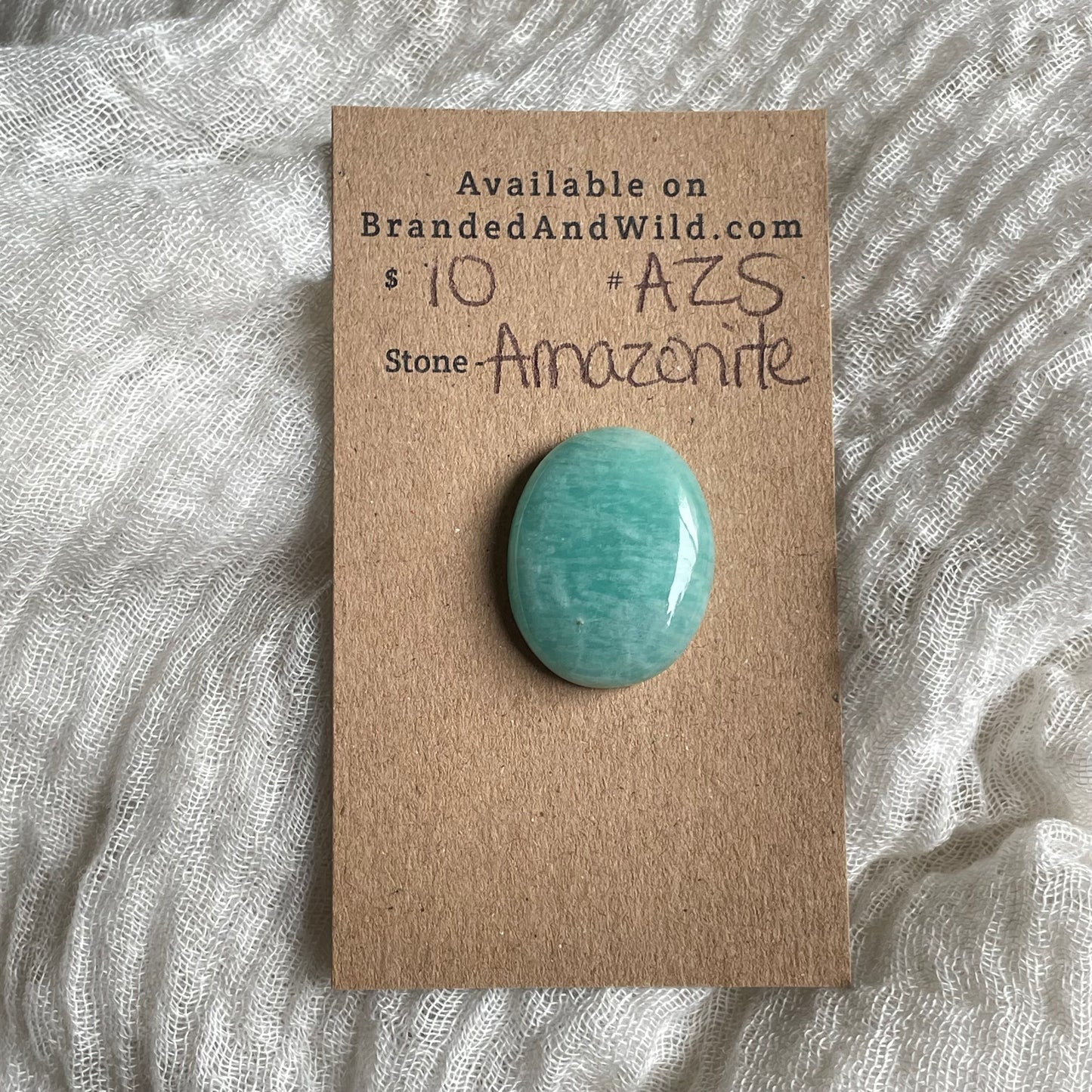 Amazonite Cabochon - AZ5 0D527C07-7097-4A5F-B021-13D079D4A37C Brandedandwild.com