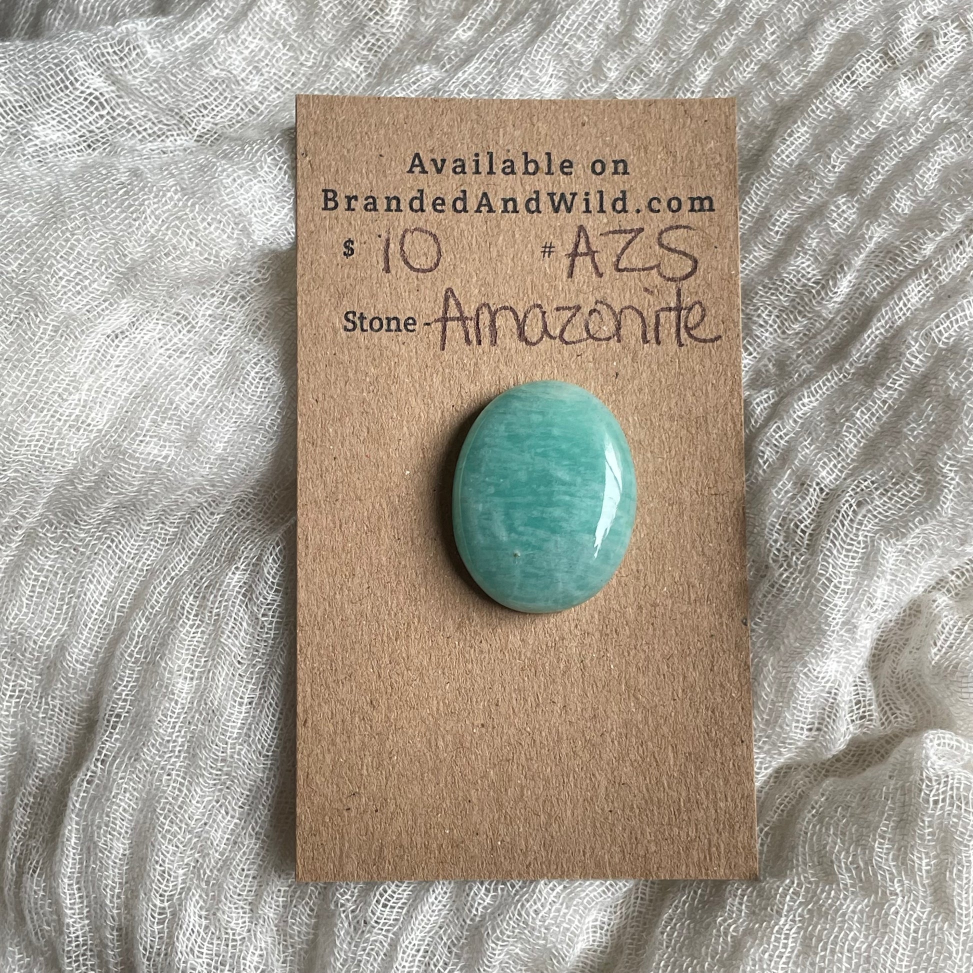 Amazonite Cabochon - AZ5 0D527C07-7097-4A5F-B021-13D079D4A37C Brandedandwild.com