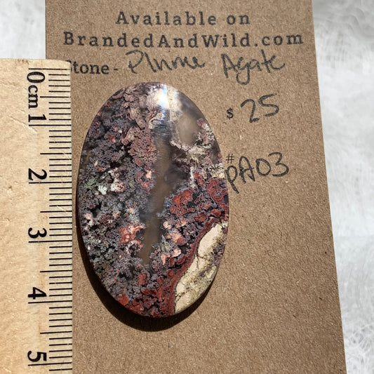 Plume Agate Cabochon - PA03