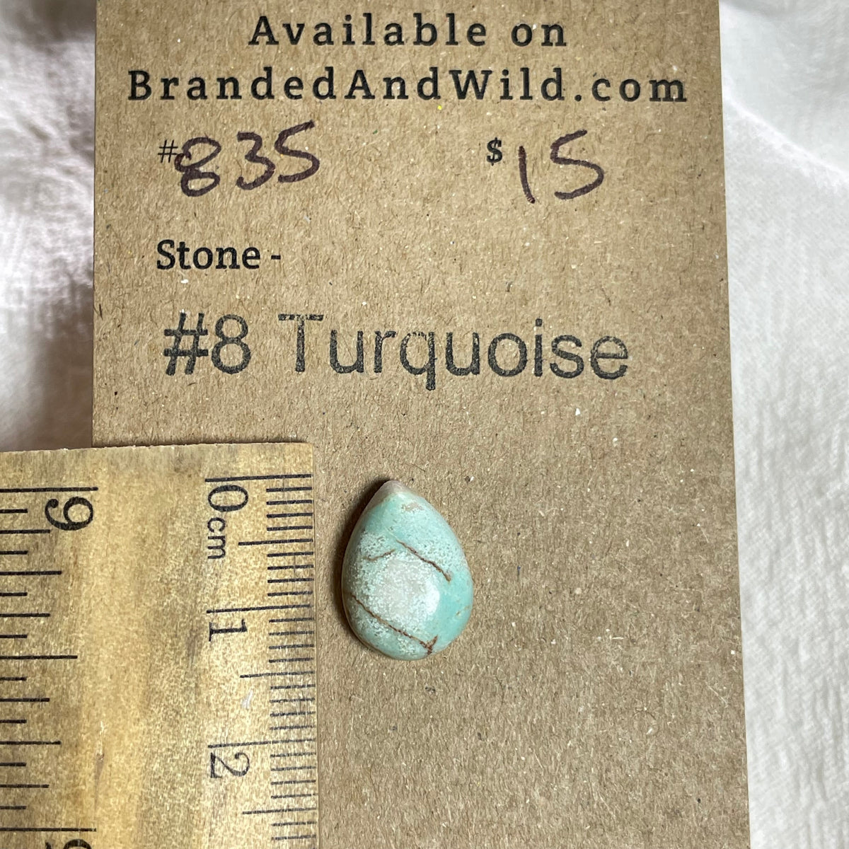 #8 Turquoise Cabochon - 835 0D70B9F2-2943-429E-957A-C47202D1C086 Brandedandwild.com