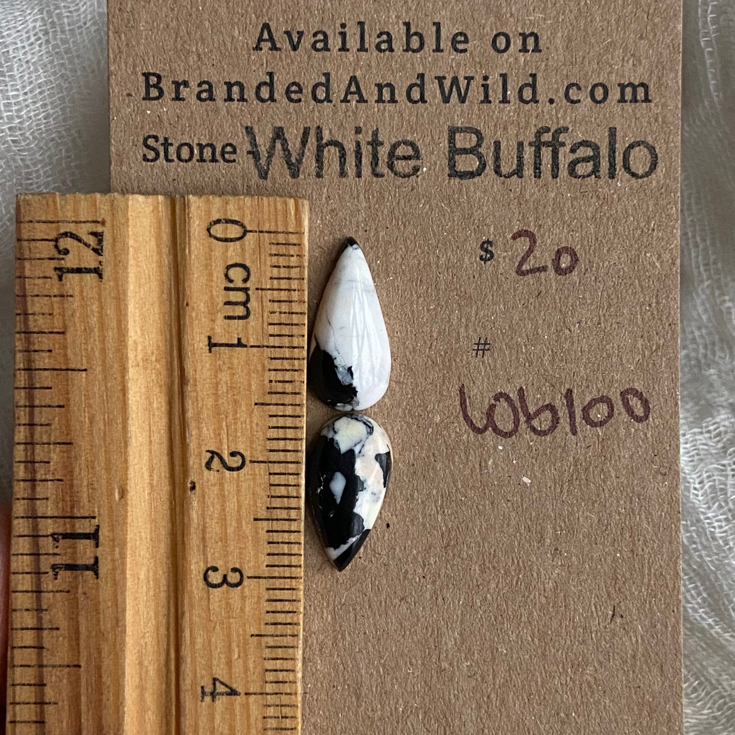 White Buffalo Cabochon - WB100
