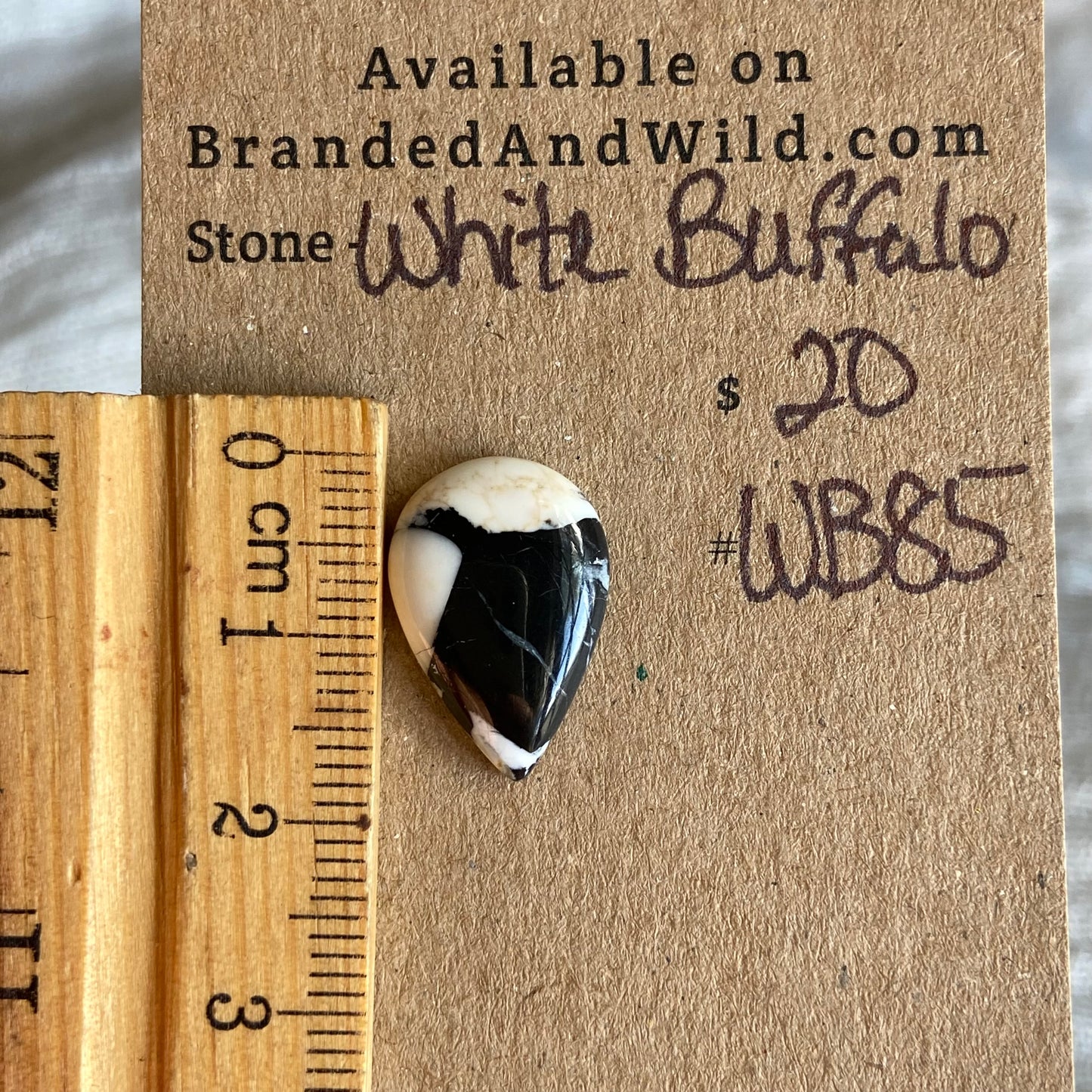 White Buffalo Cabochon - WB85