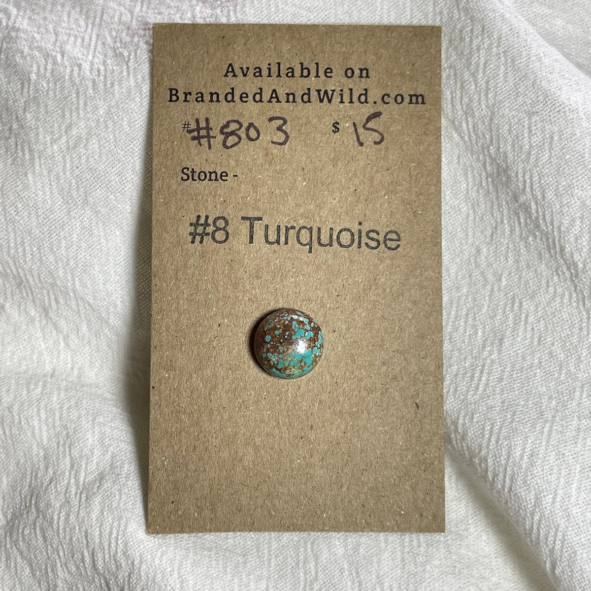 #8 Turquoise Cabochon - #803 0DB946FD-9FF3-4822-9165-04BF11BE0824 Brandedandwild.com