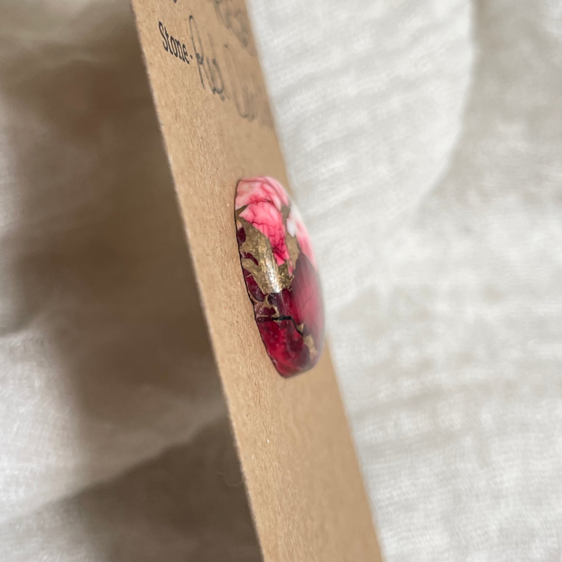 Red Dahlia Cabochon - RD35 0DBB9B11-613B-4935-8FBC-5201DF729F64 Brandedandwild.com