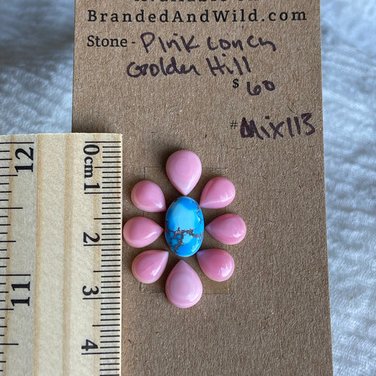 Pink Conch Cabochon - Mix113