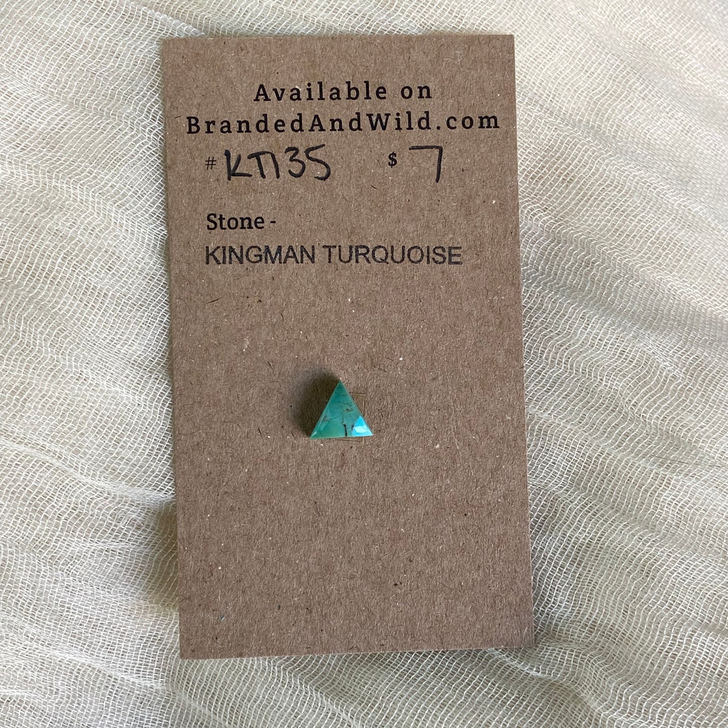 Kingman Turquoise Cabochon - KT135 0DF49BE2-7BF2-466D-A346-4FB7CBB1C471 Brandedandwild.com
