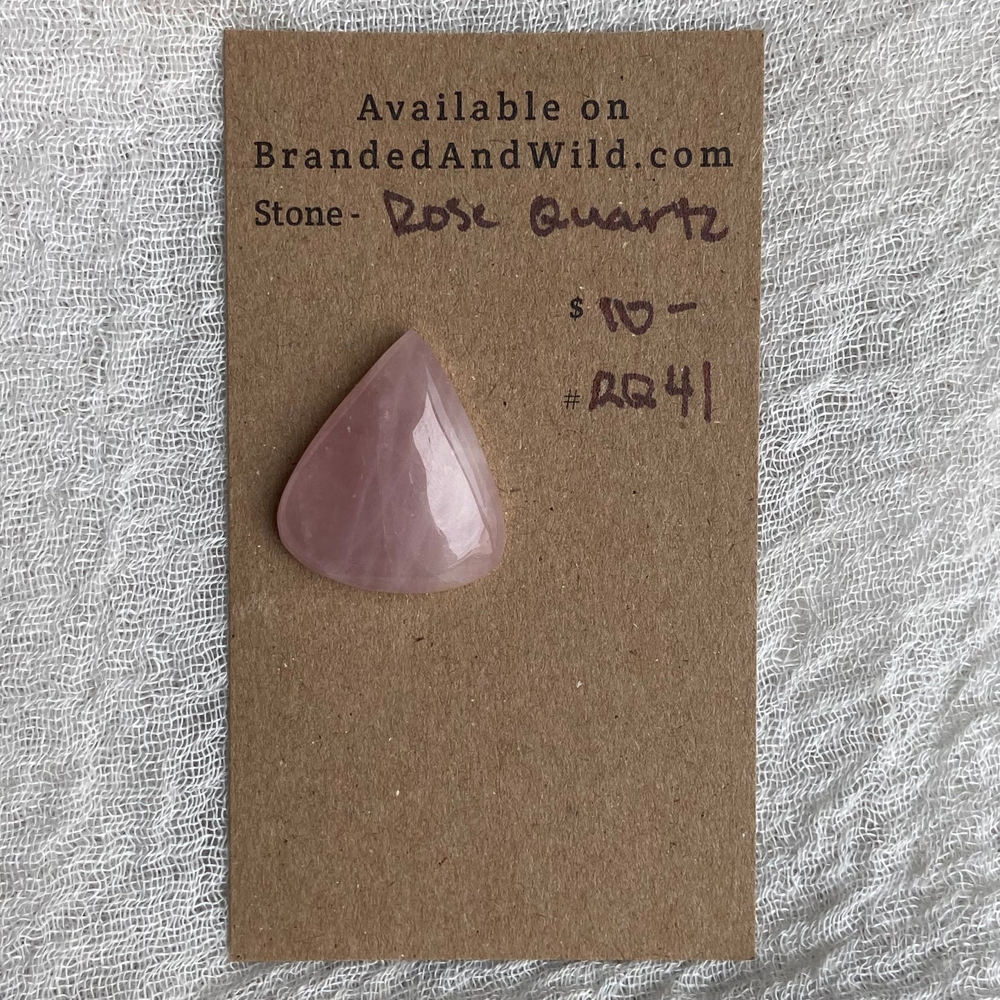 Rose Quartz Cabochon - RQ41
