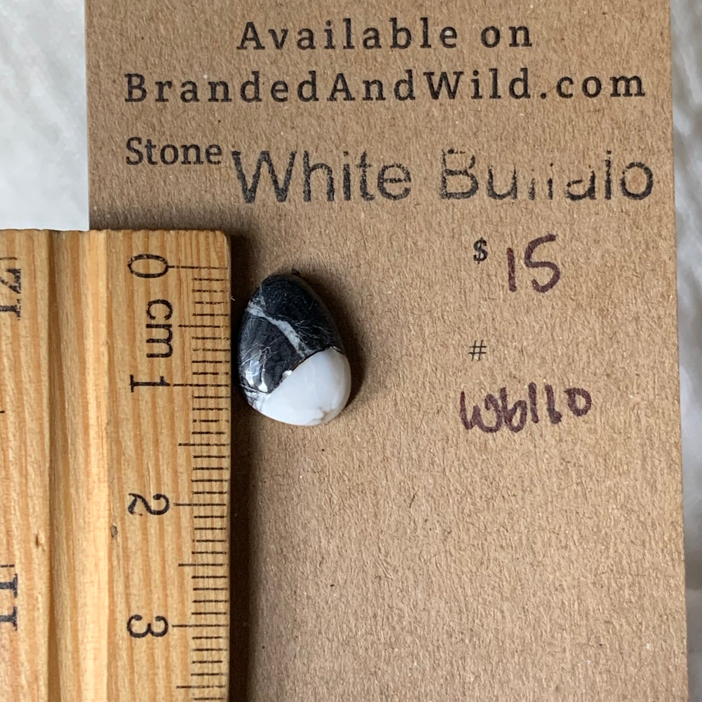 White Buffalo Cabochon - WB110