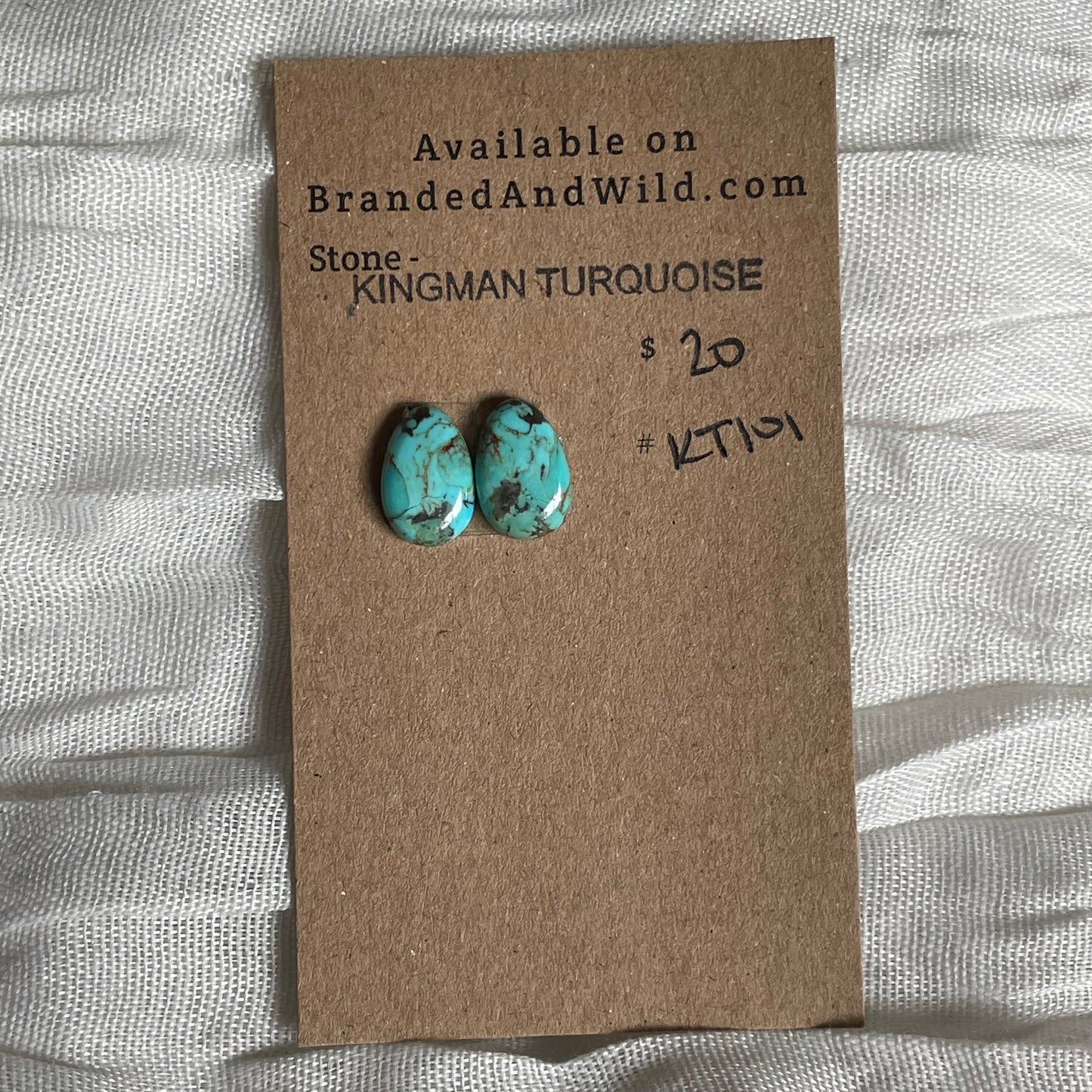 Kingman Turquoise Cabochon - KT101 0E1E6D78-E872-43AC-95BA-E23E5BB4AE72 Brandedandwild.com