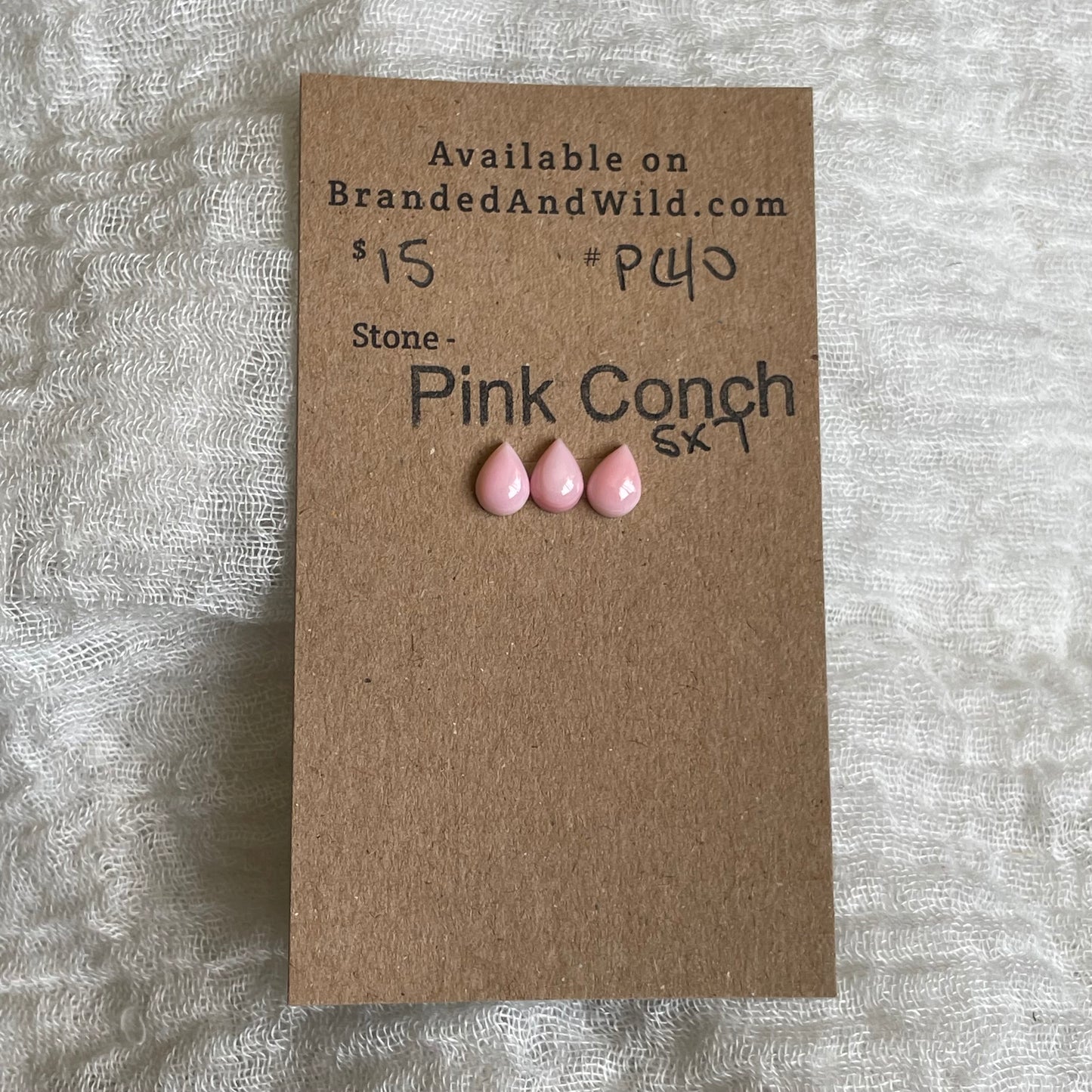 Pink Conch Cabochon - PC40