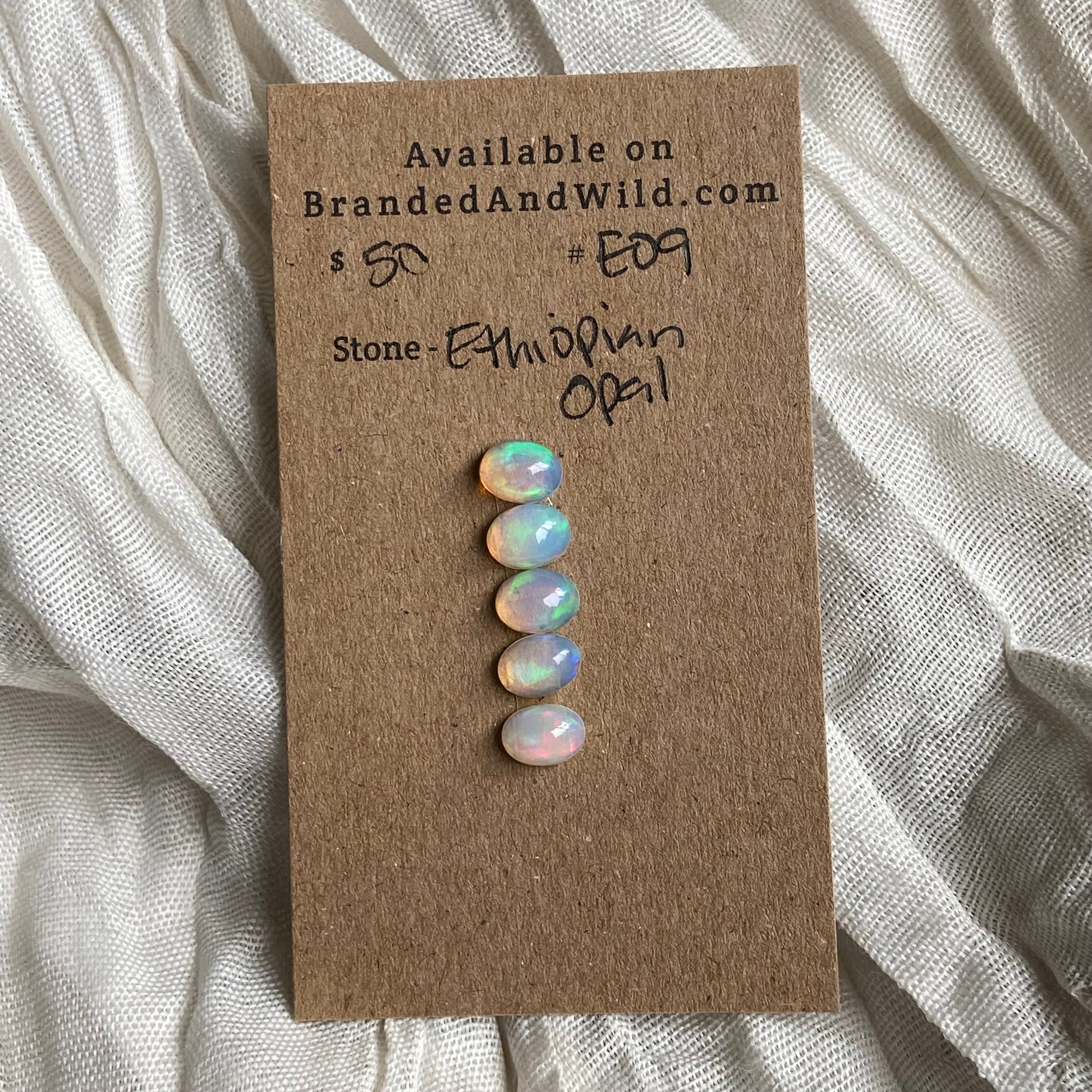 Ethiopian Opal Cabochon - EO9 0E4CF9CE-6472-44B2-B4FD-1A7D9623AF95 Brandedandwild.com