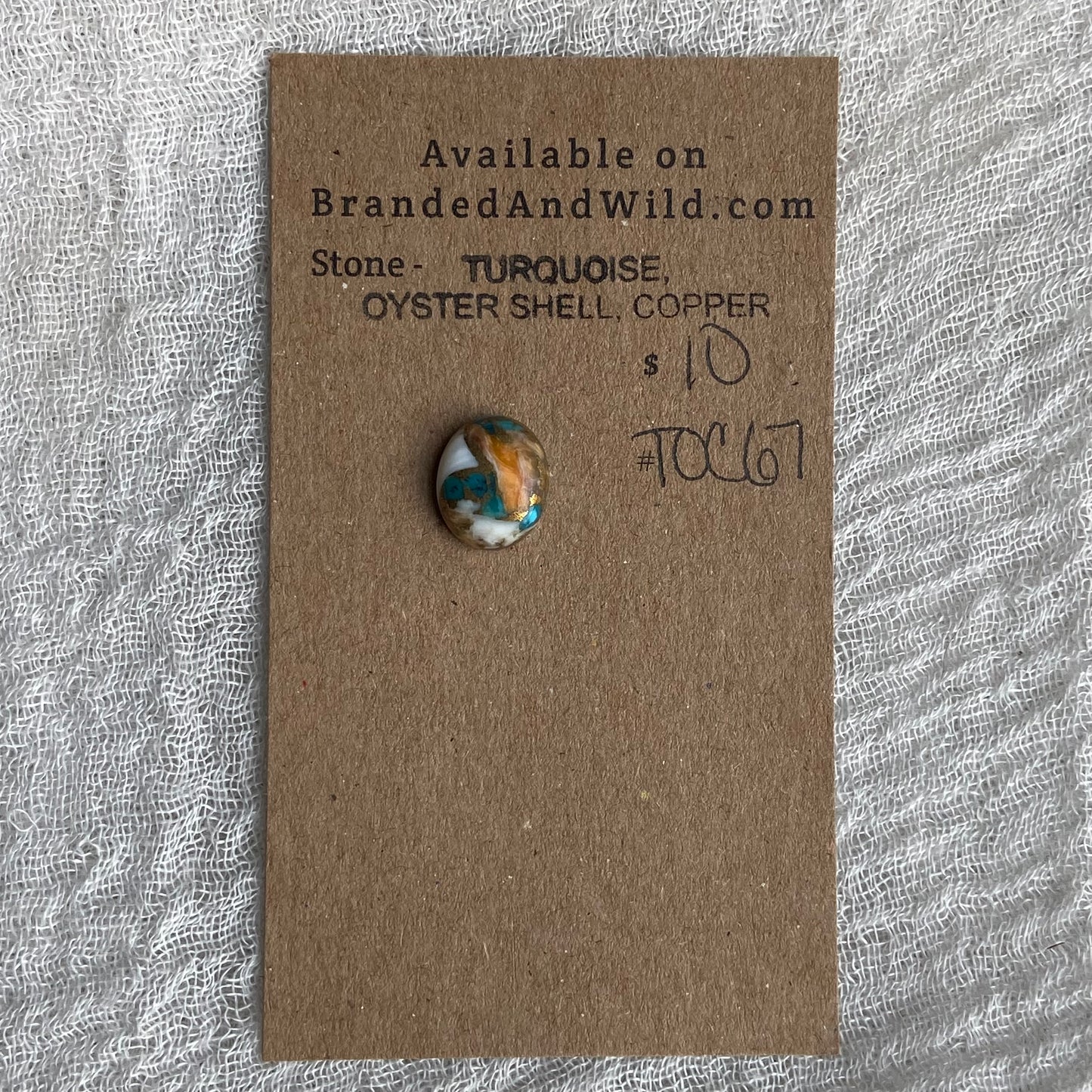 Turquoise, Oyster Shell, Copper - TOC67