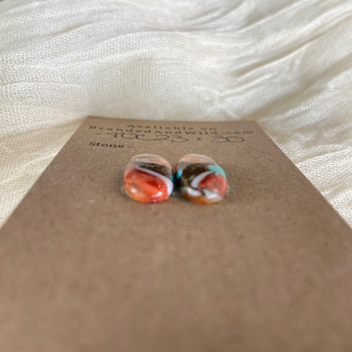 Turquoise, Oyster Shell, Copper Cabochon - TOC23 0E712B36-E4F0-4C5B-BC8C-6C334A0E6A22 Brandedandwild.com