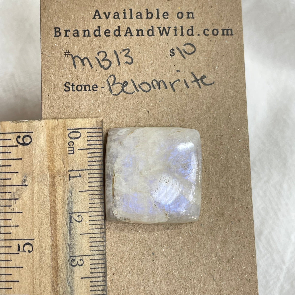 Belomrite Moonstone Cabochon - MB13 0E887355-B3AD-43DB-9AD2-709FFBE9E0FC Brandedandwild.com