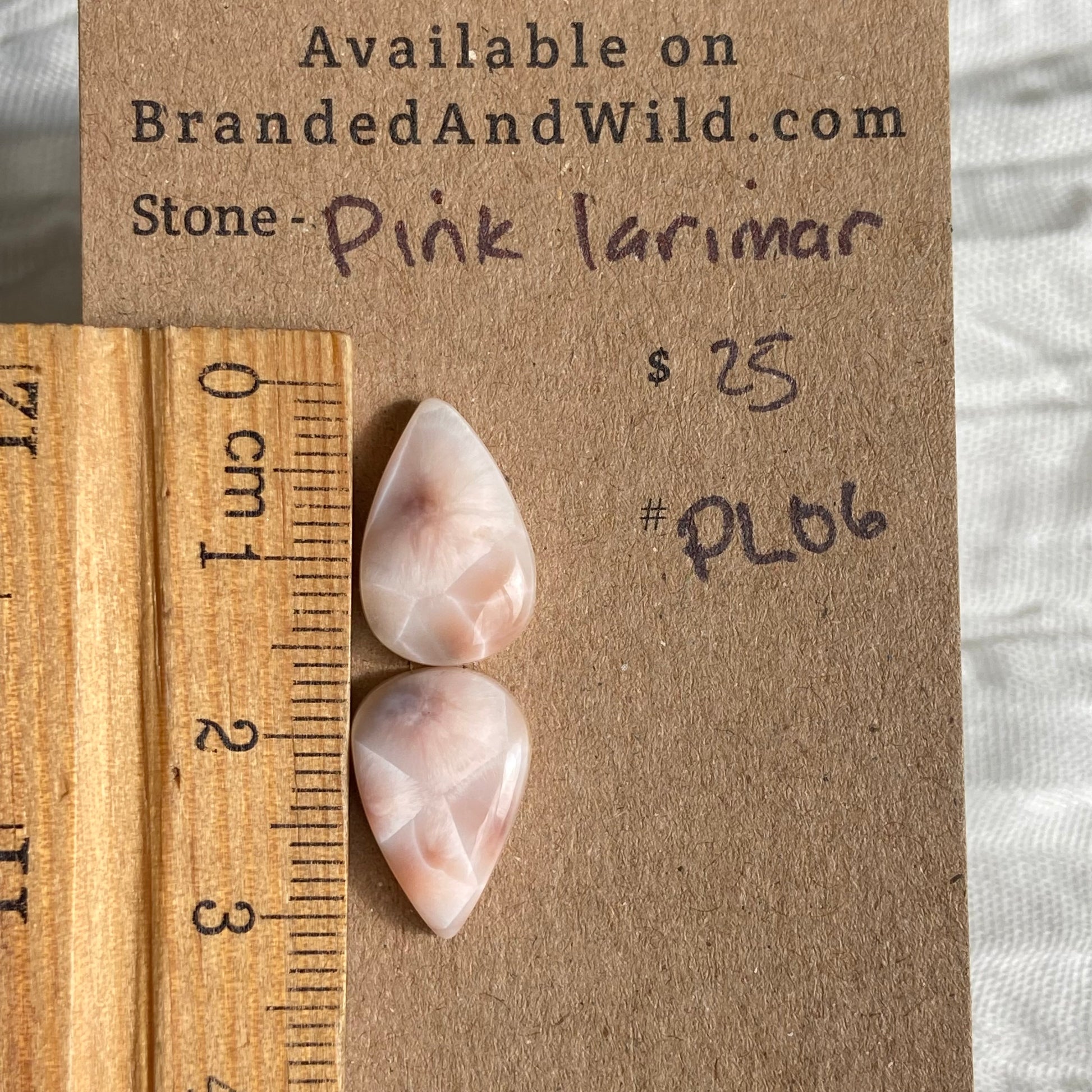 Pink Larimar Cabochon - PL06 0E97EFC2-E4A4-496E-BB14-3946D16359EE Brandedandwild.com