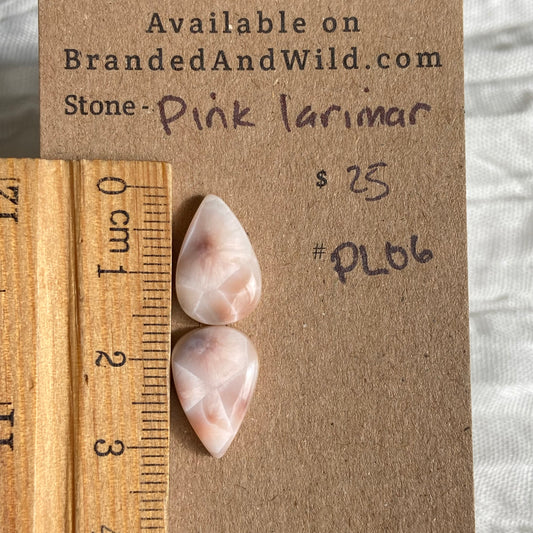 Pink Larimar Cabochon - PL06 0E97EFC2-E4A4-496E-BB14-3946D16359EE Brandedandwild.com