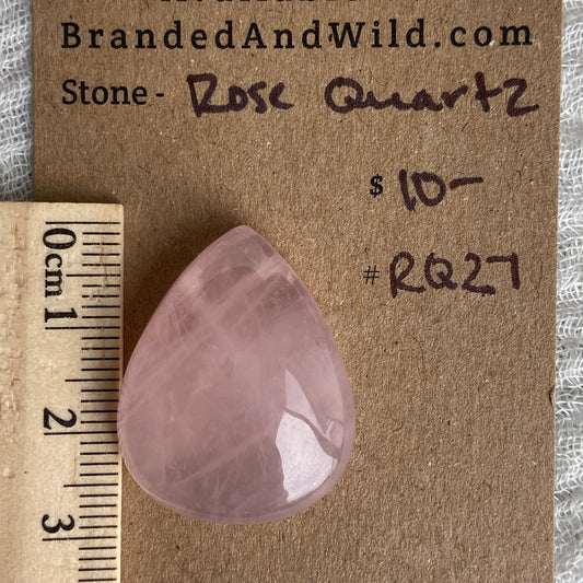 Rose Quartz Cabochon - RQ27