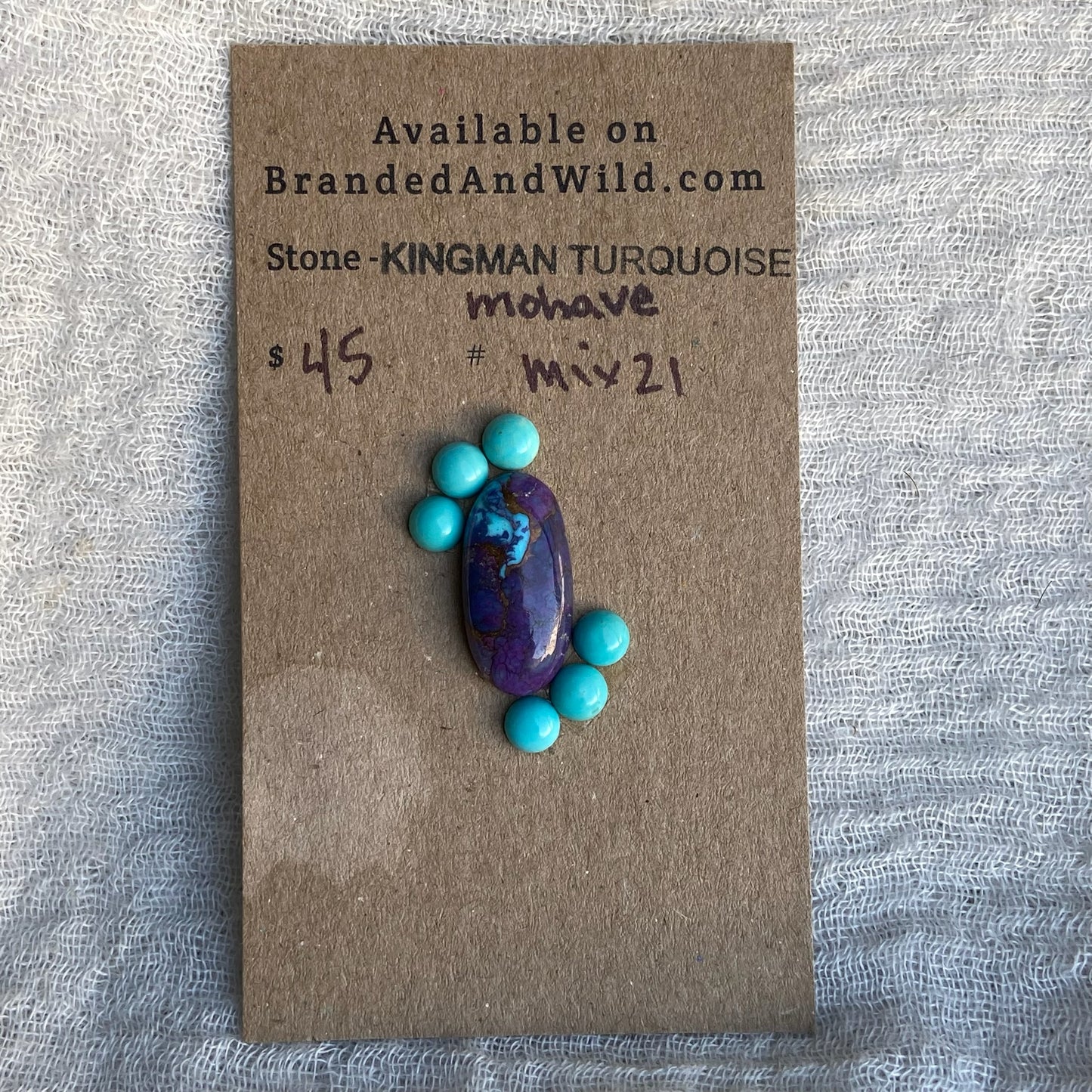 Kingman / Mohave Cabochon - Mix21