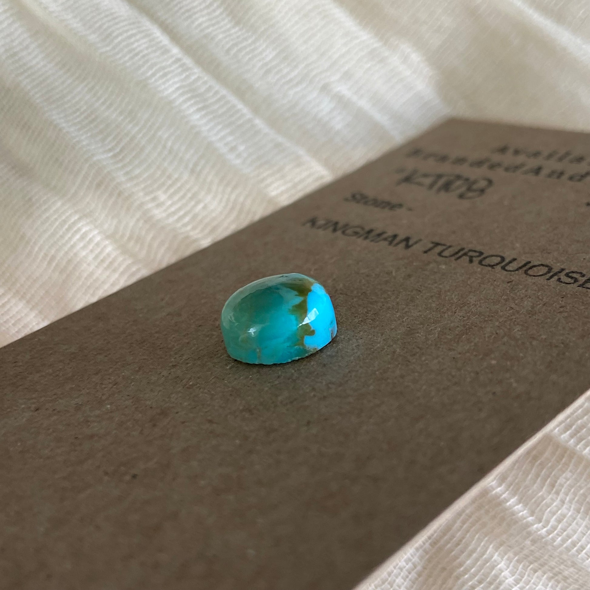 Kingman Turquoise Cabochon - KT108 0EBC01F5-2561-4284-9E37-A2079BB302C4 Brandedandwild.com