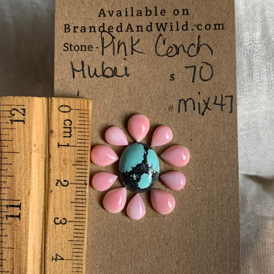 Hubei / Pink Conch Cabochon - Mix47