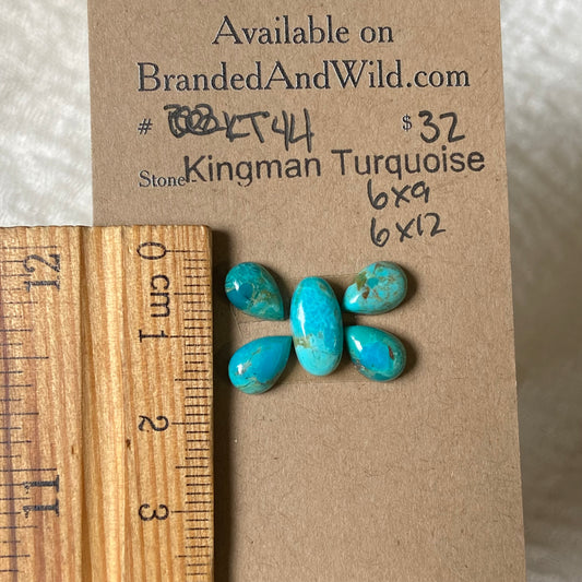 Kingman Turquoise Cabochon - KT44 0F0E6208-376C-4264-AA96-E12B339061AD Brandedandwild.com