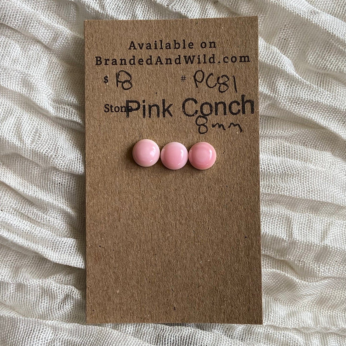 Pink Conch Cabochon - PC81