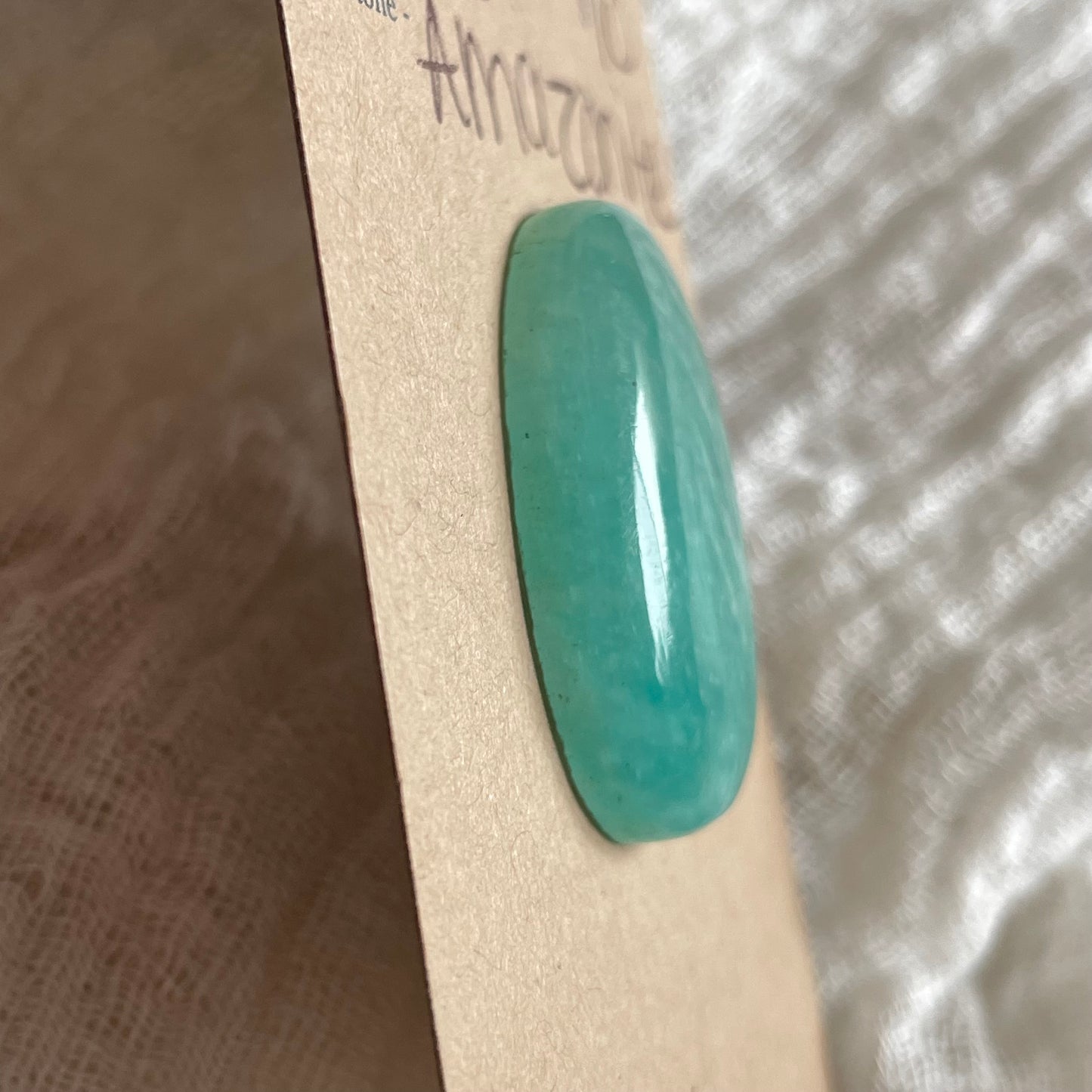 Amazonite Cabochon - AZ16 0F266CED-ACB1-4A49-A612-D72D92D249B0 Brandedandwild.com