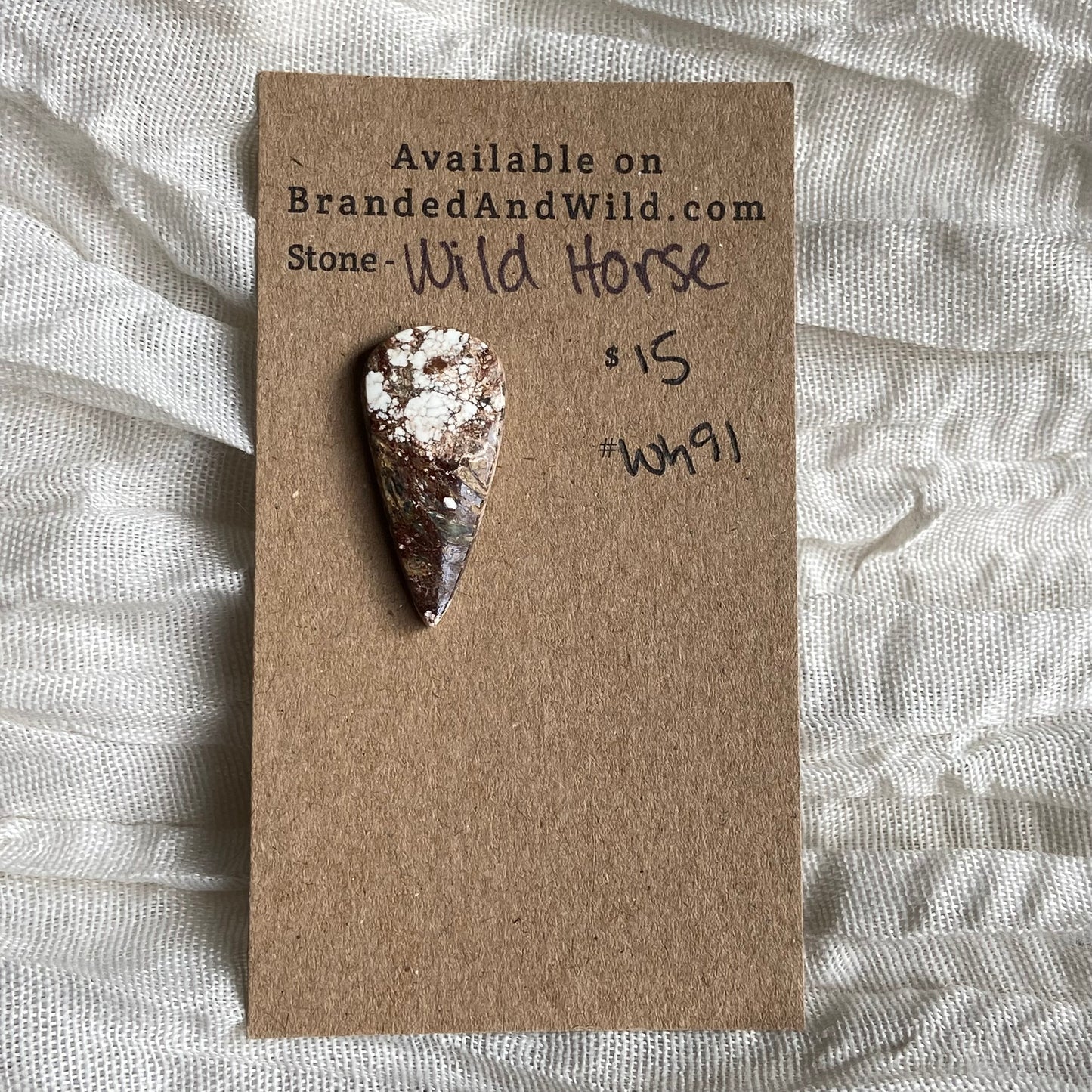 Wild Horse Cabochon - WH91 0F42E6D0-F63F-4164-AA30-B97D5C3877A0 Brandedandwild.com