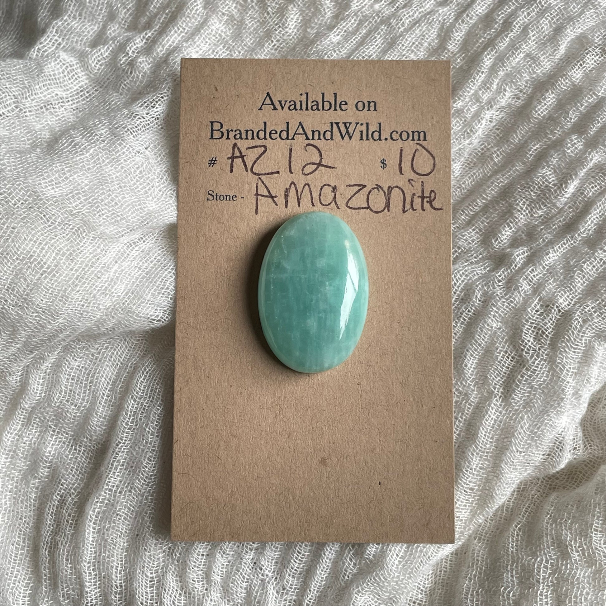 Amazonite Cabochon - AZ12 0F6752DE-EE53-4D29-8E34-B2F9AC7287D0 Brandedandwild.com
