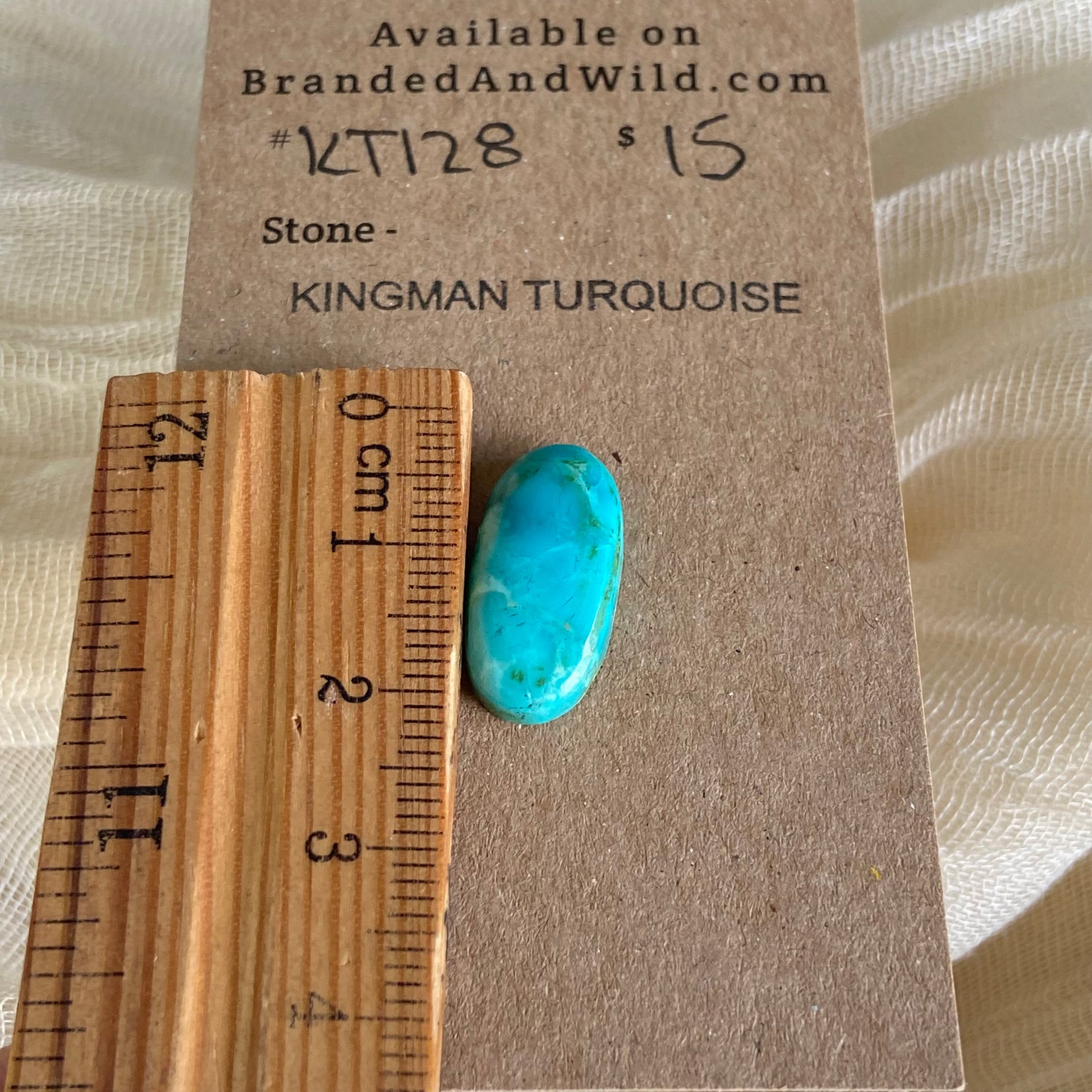 Kingman Turquoise Cabochon - KT128 0FEAFF7B-B5AF-4FF6-A847-E067768AC42B Brandedandwild.com